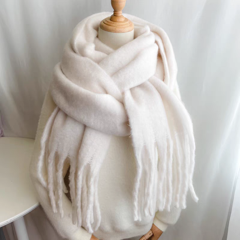 Écharpe châle couleur unie (x12)#15