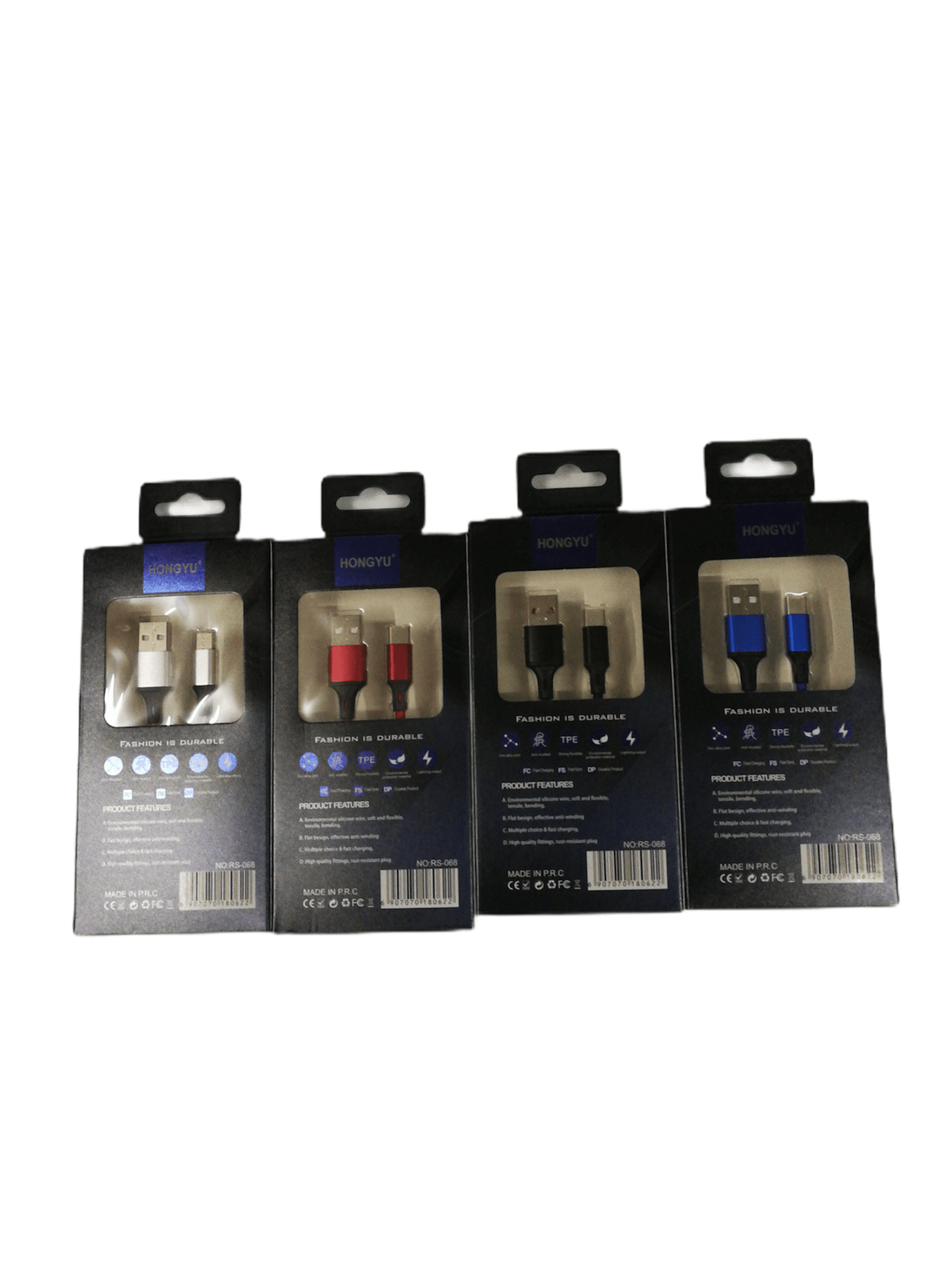 LOT DE 12 - USB-C câble chargeur nylon 2,00€/unité | Grossiste-pro