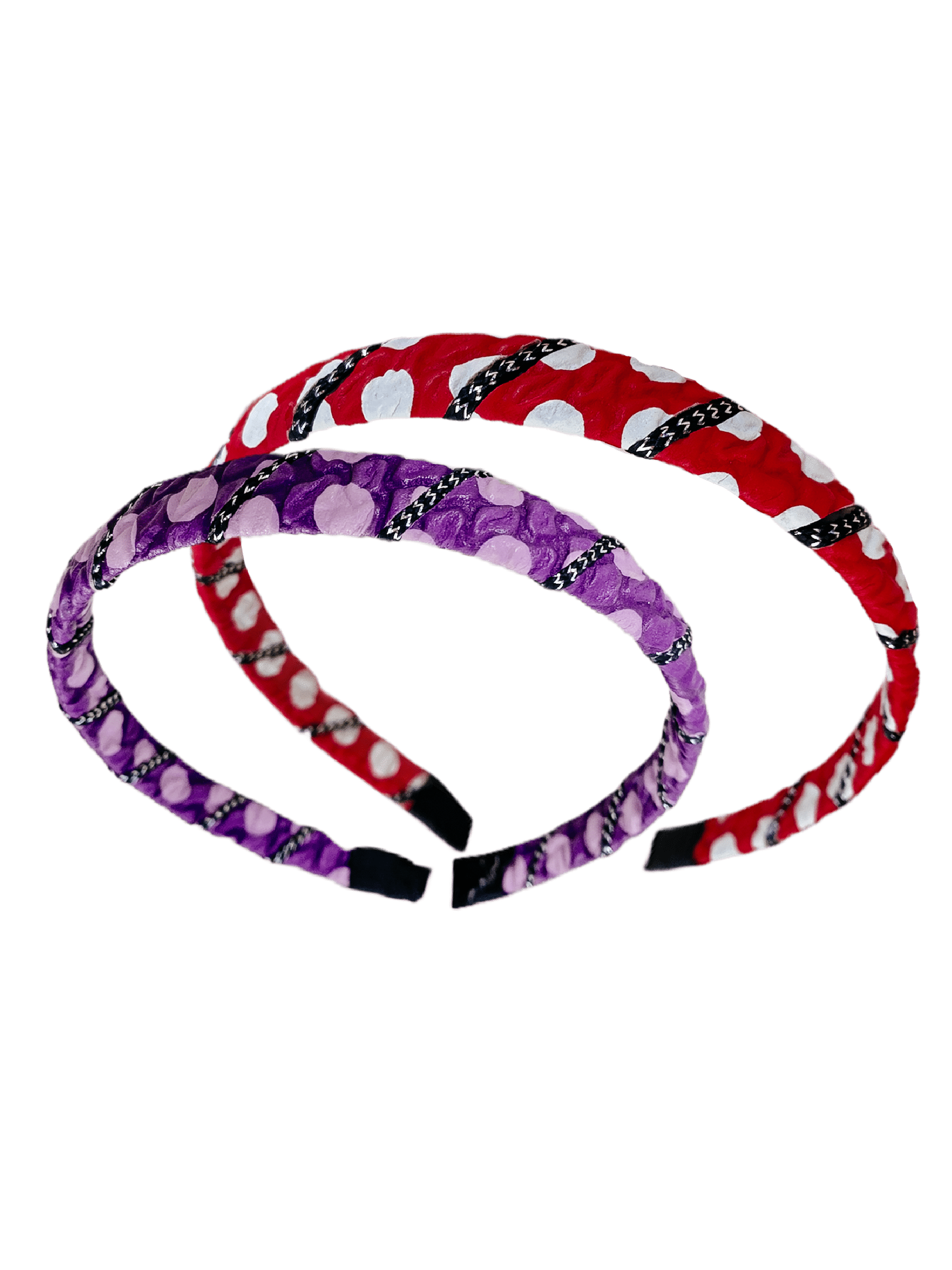 LOT DE 12 - Serre-tête similicuir petit pois 0,60€/unité | Grossiste-pro