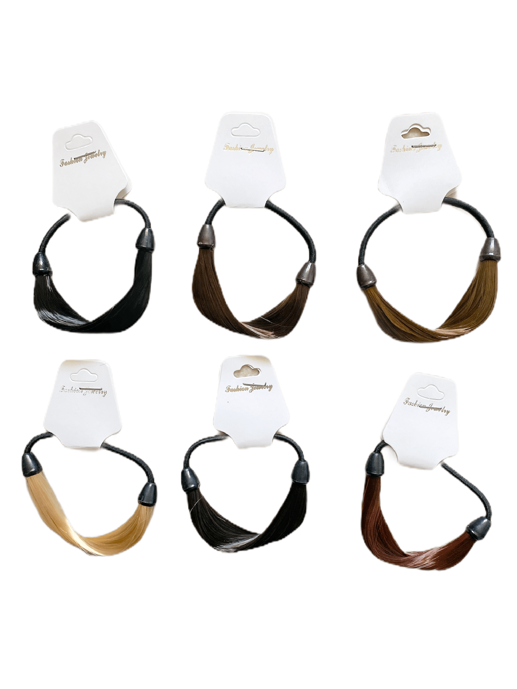 LOT DE 12 - Élastiques cheveux mèches     0,50€/unité | Grossiste-pro