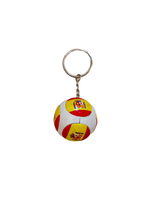 LOT DE 12 - Porte-clé foot drapeau Espagne     0,80€/unité | Grossiste-pro