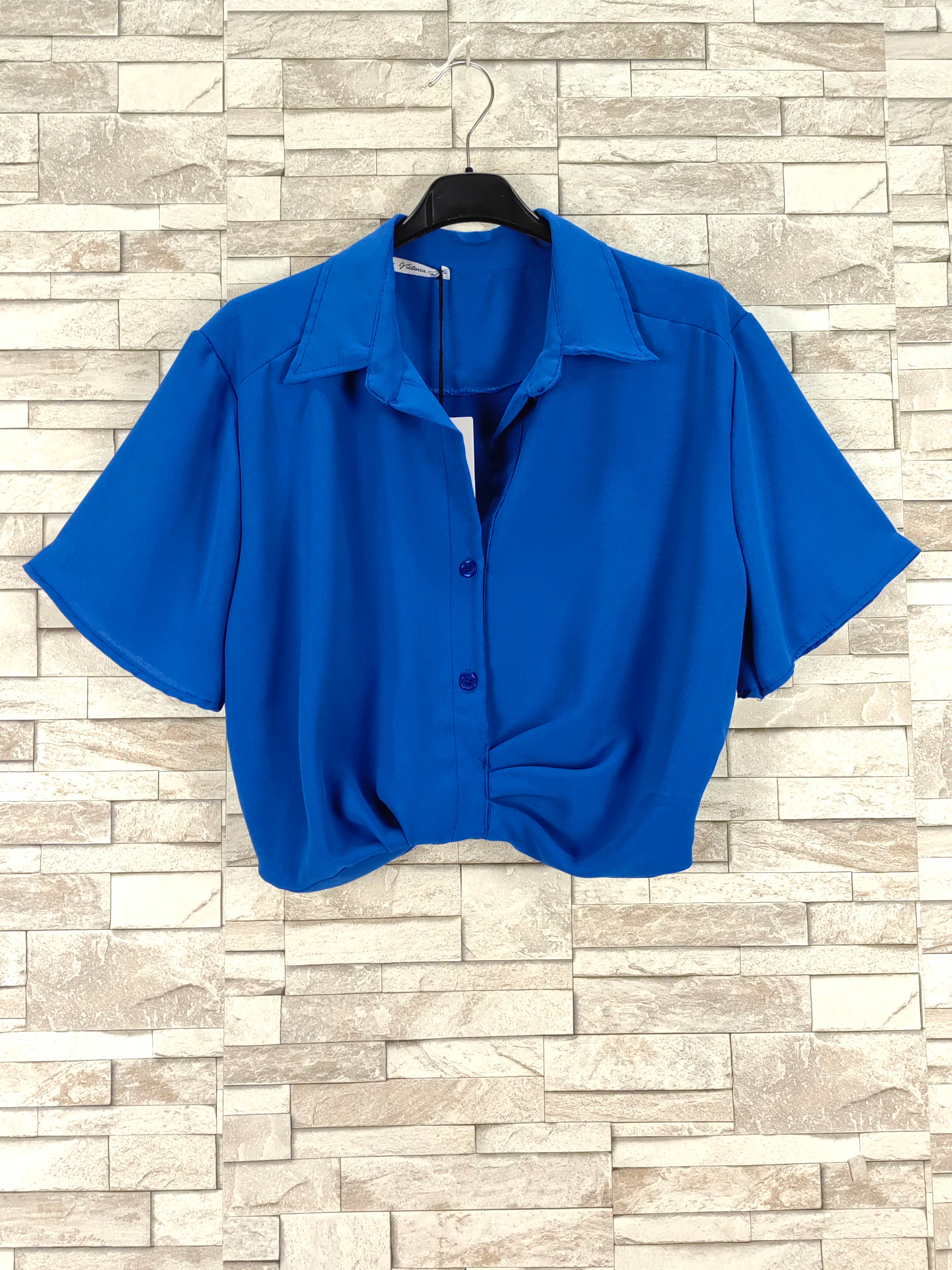 Chemise crop top tendance (x6)