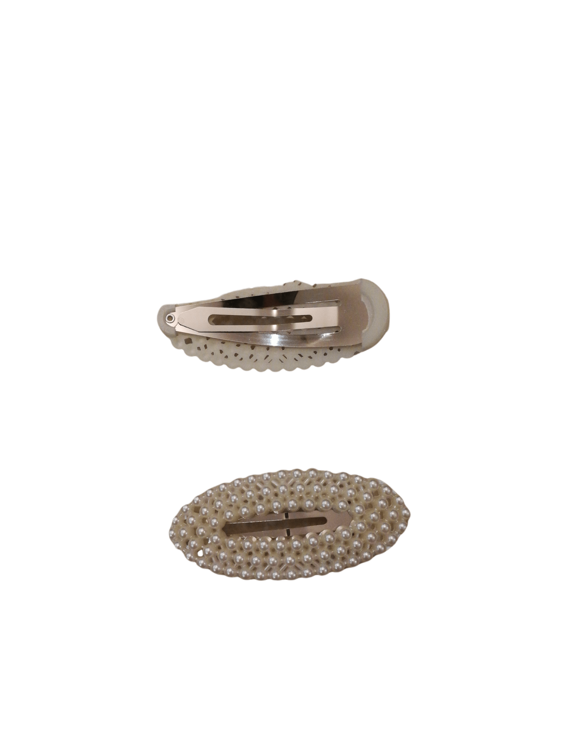 LOT DE 12 - Barrettes Pinces perles ovale 0,67€/unité | Grossiste-pro