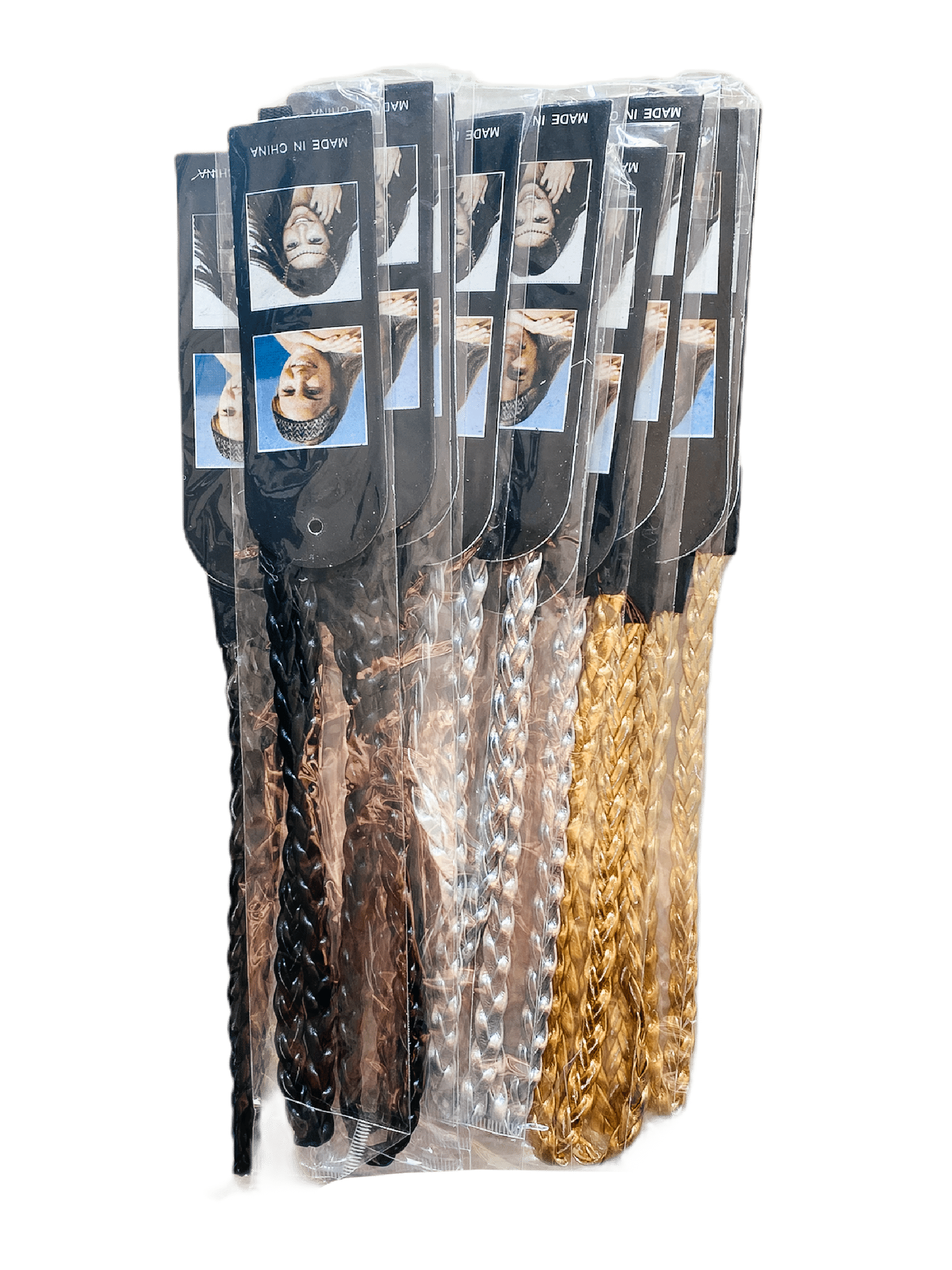 LOT DE 12 - Bandeaux headband tressé doré 0,60€/unité | Grossiste-pro
