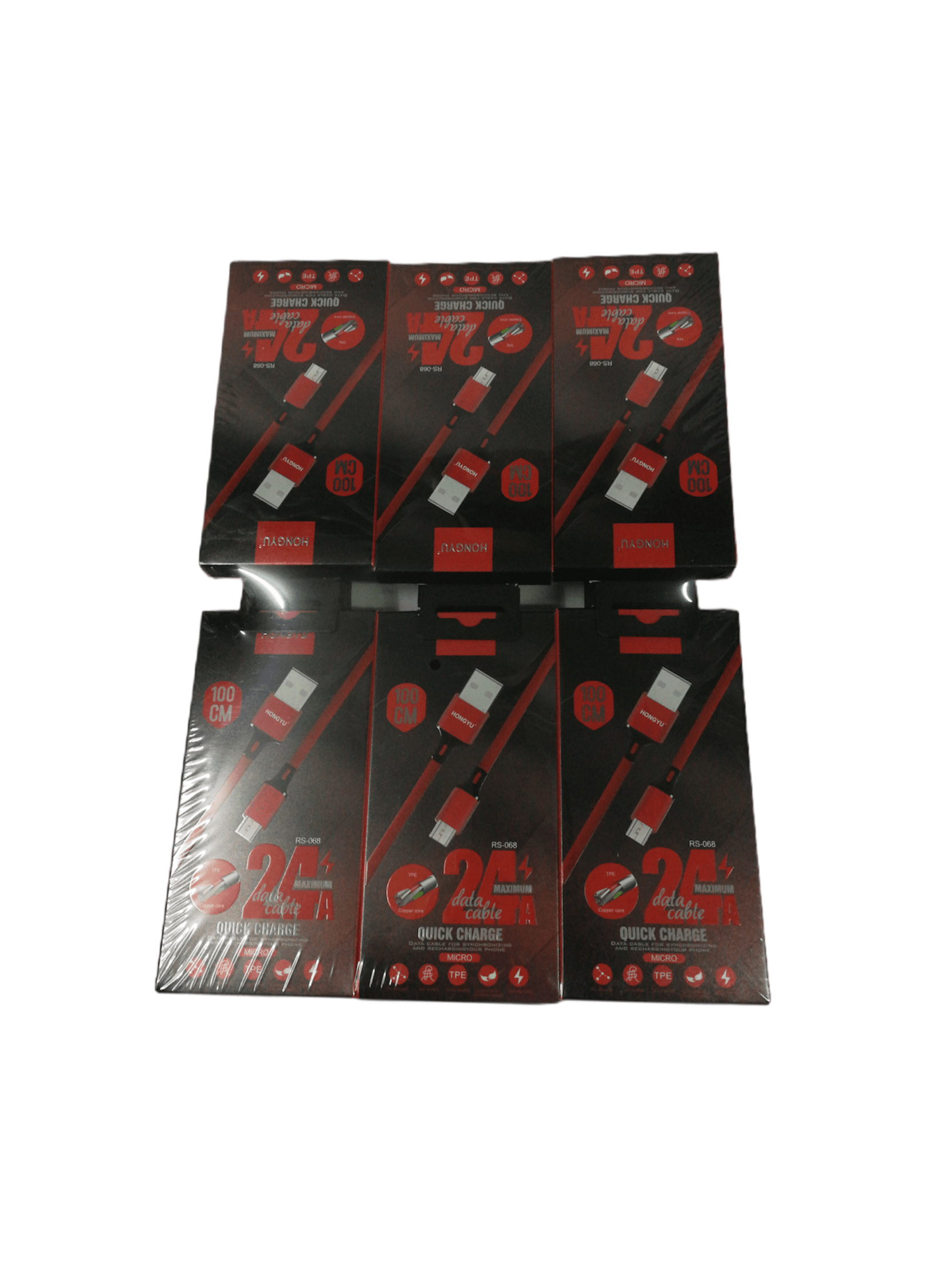 LOT DE 12 - USB MICRO câble nylon 1,80€/unité | Grossiste-pro