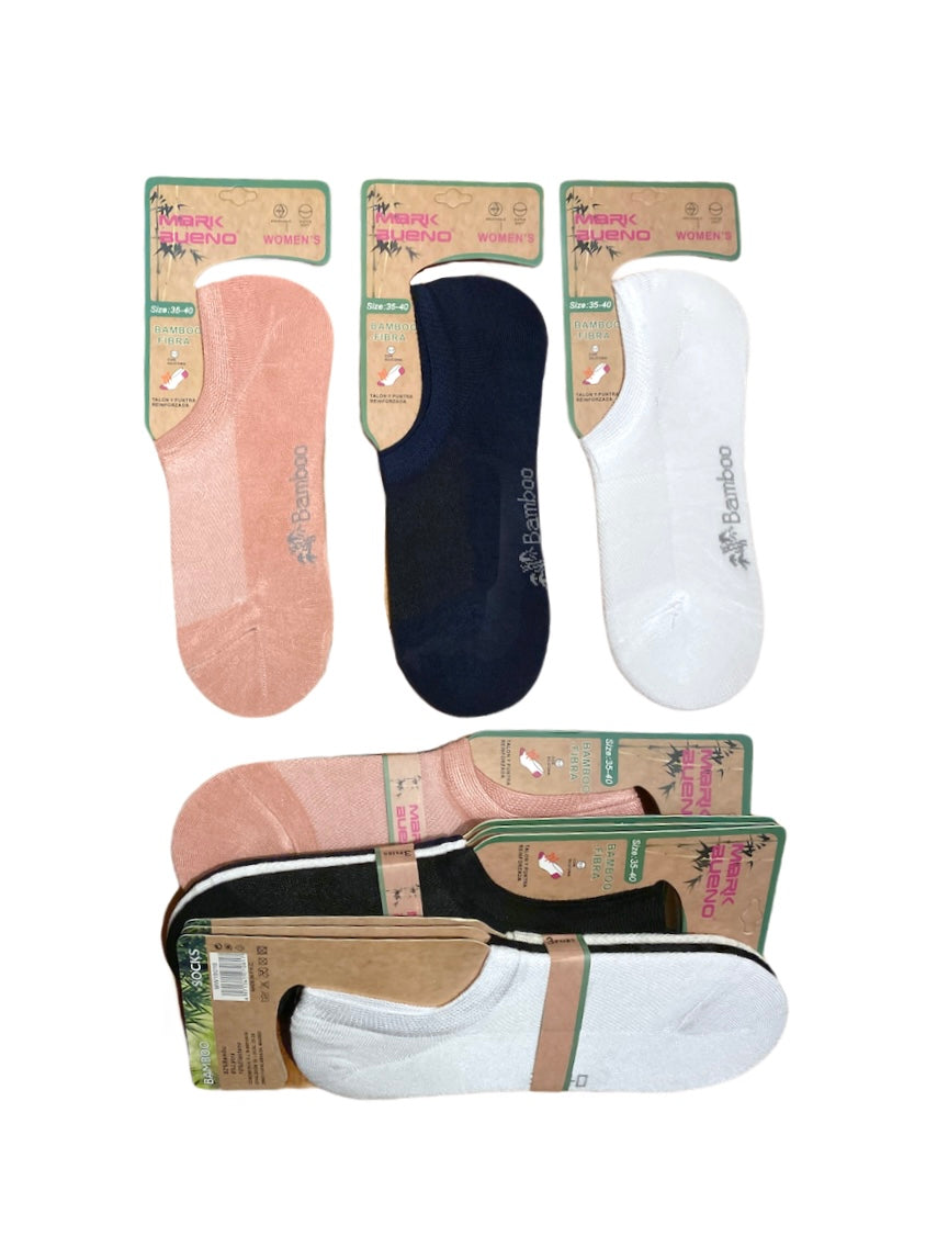 FEMME Chaussettes Fibre de Bambou ultra douce Qualité supérieure (x24)
