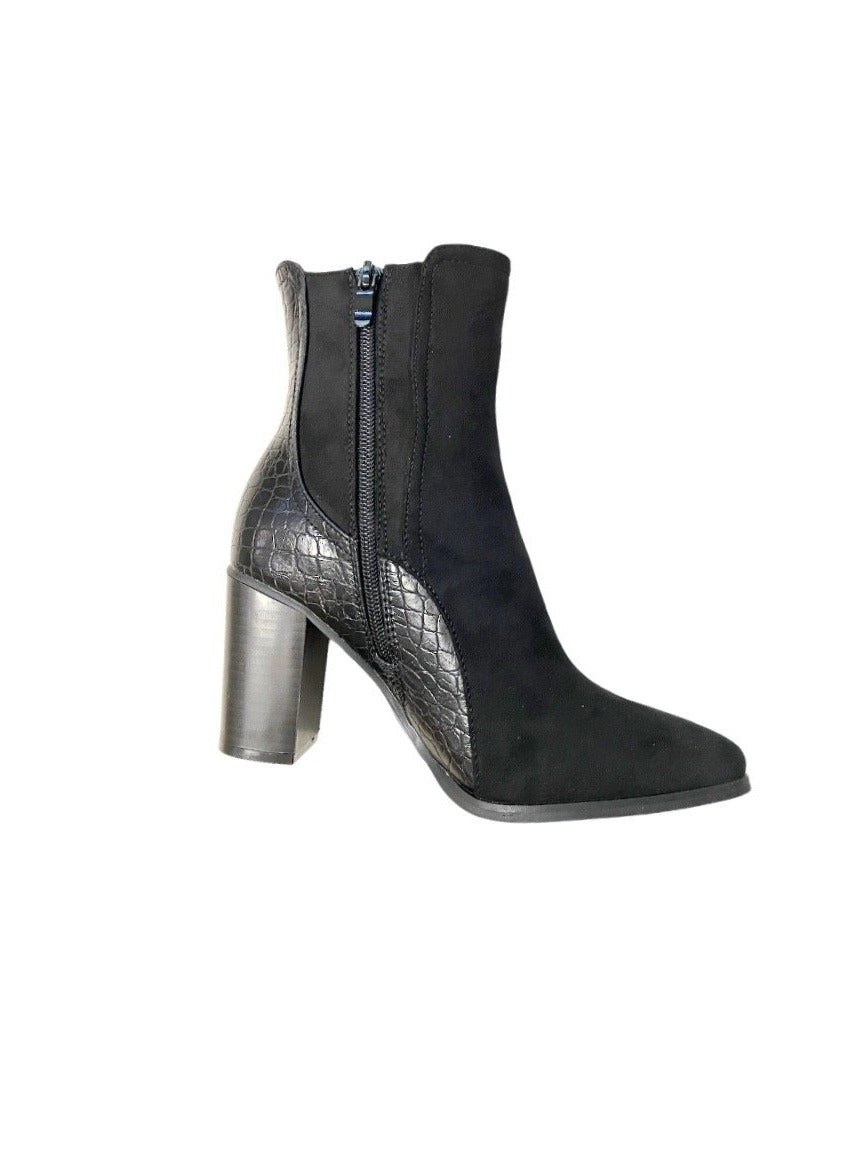 Bottines croco boots bi-matière ISANA (x12)