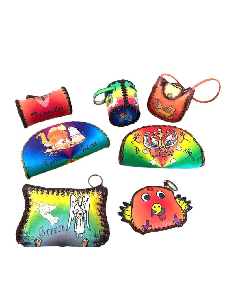 Porte-monnaie artisanal toile rigide (x12)