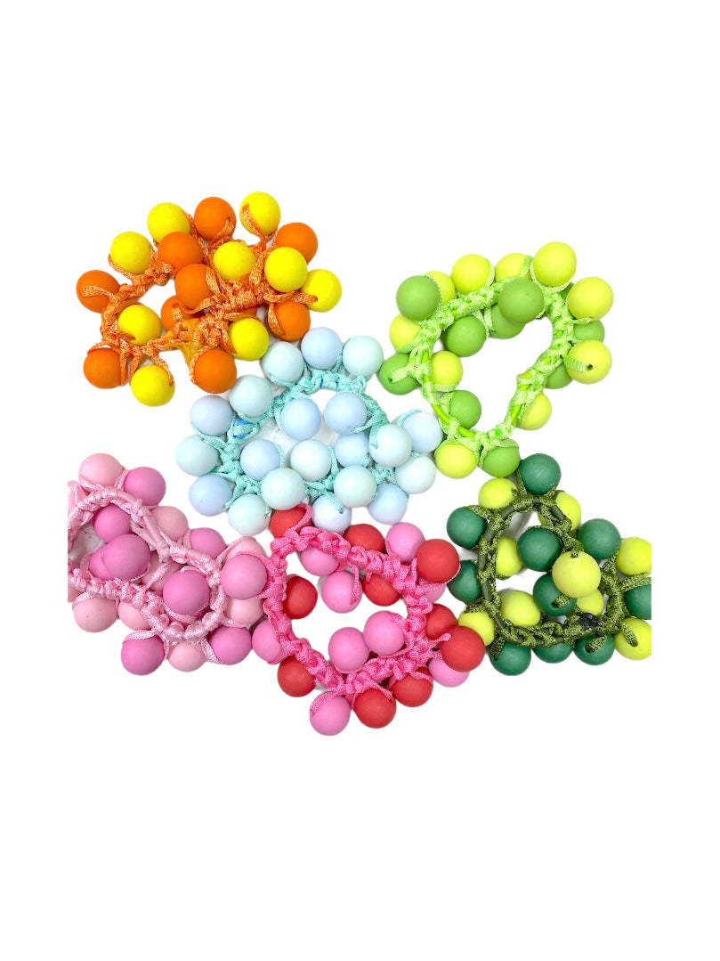 Chouchou élastique boule     (x12)