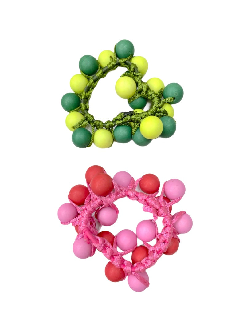 Chouchou élastique boule     (x12)