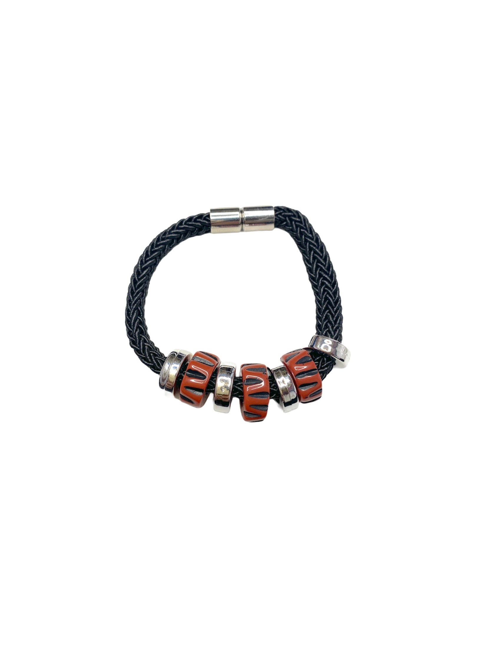 Bracelet fantaisie tresse rond couleurs mélange #ZBR120(x12)