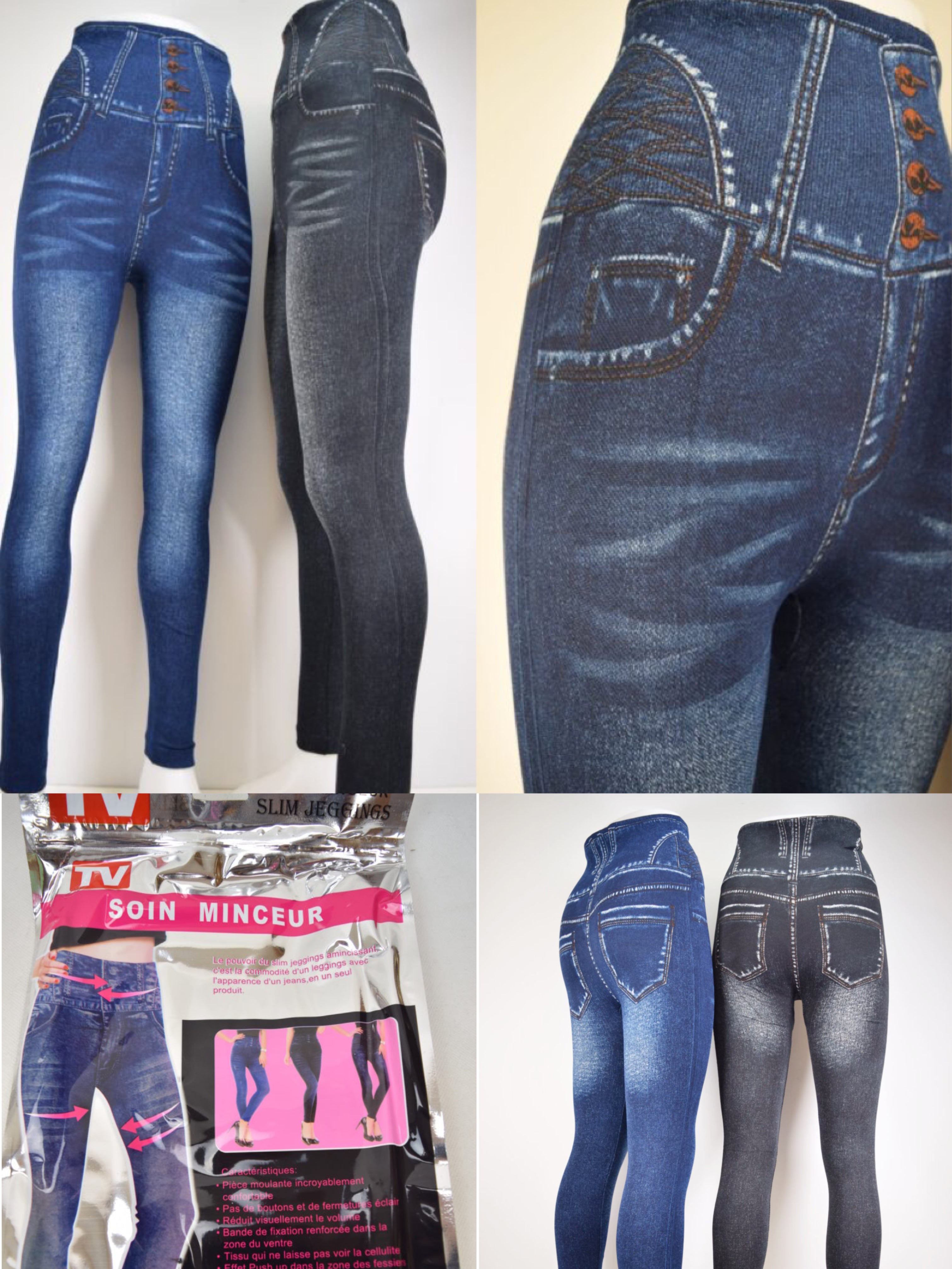 Legging jegging slim SOIN minceur (x12)