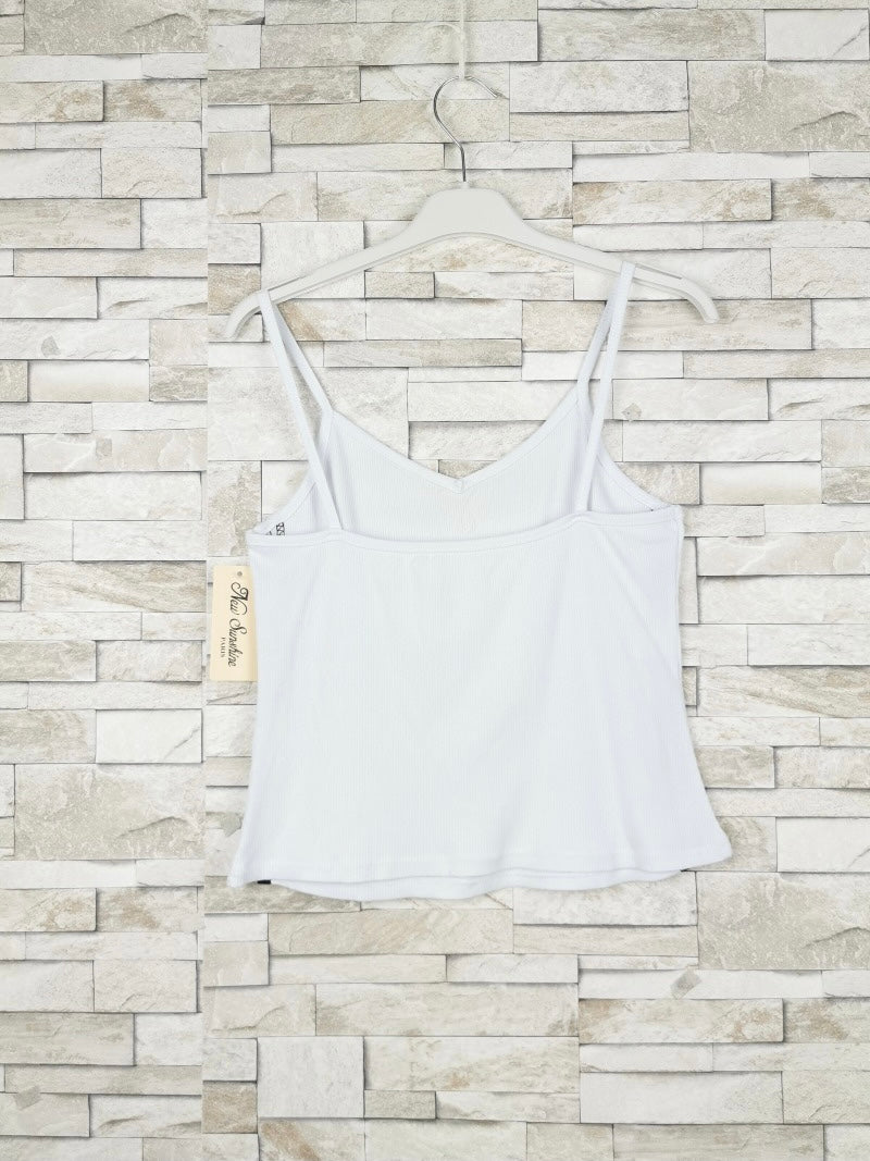 Débardeur crop top bande (x12)