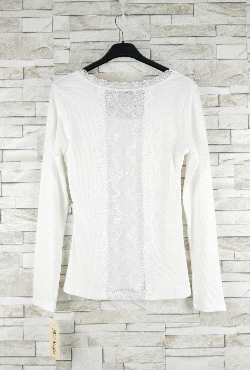 T-shirt en dentelle manche longue (x9)