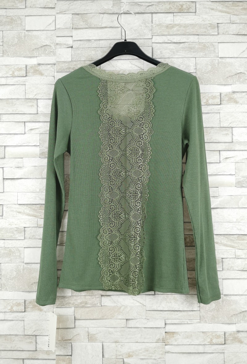T-shirt en dentelle manche longue (x9)