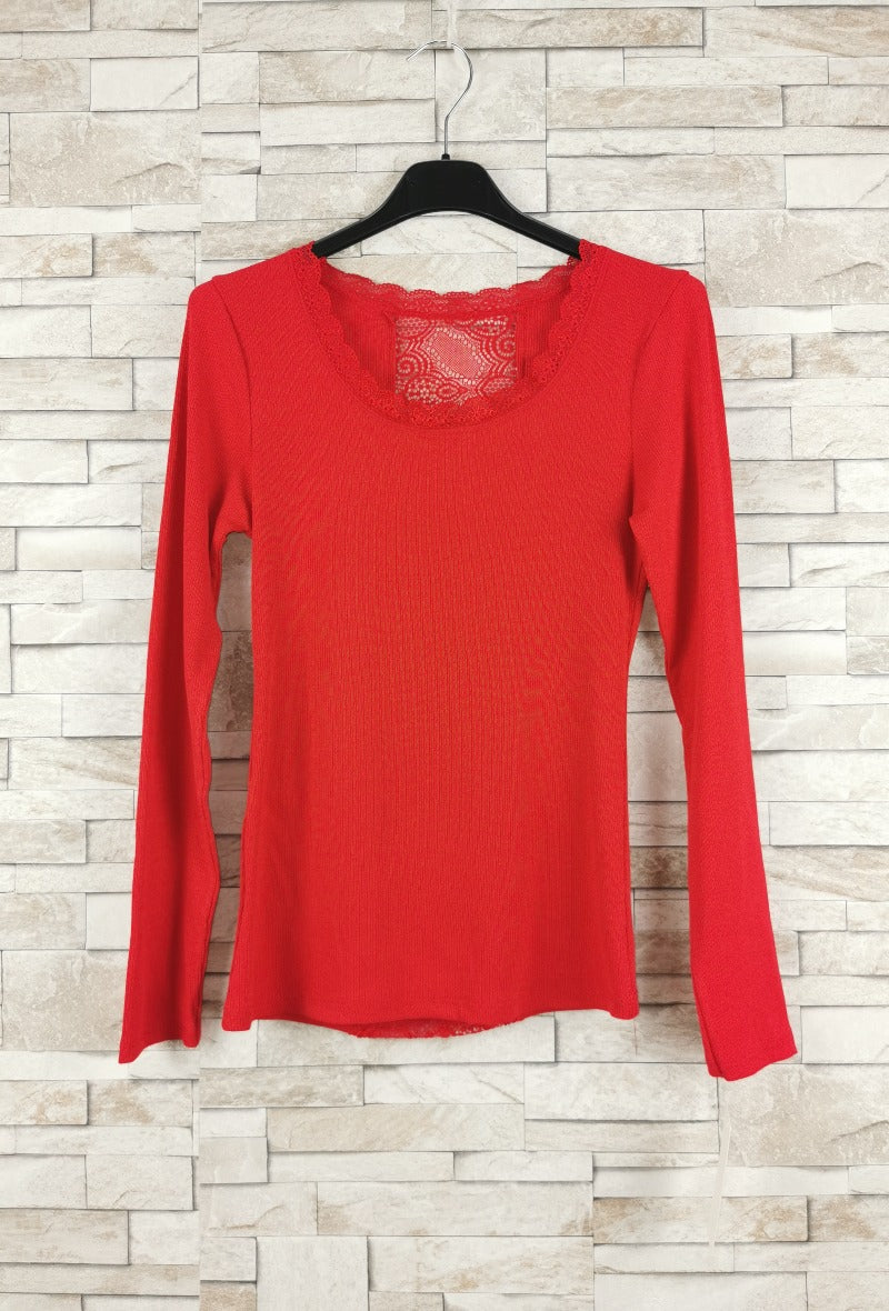 T-shirt en dentelle manche longue (x9)