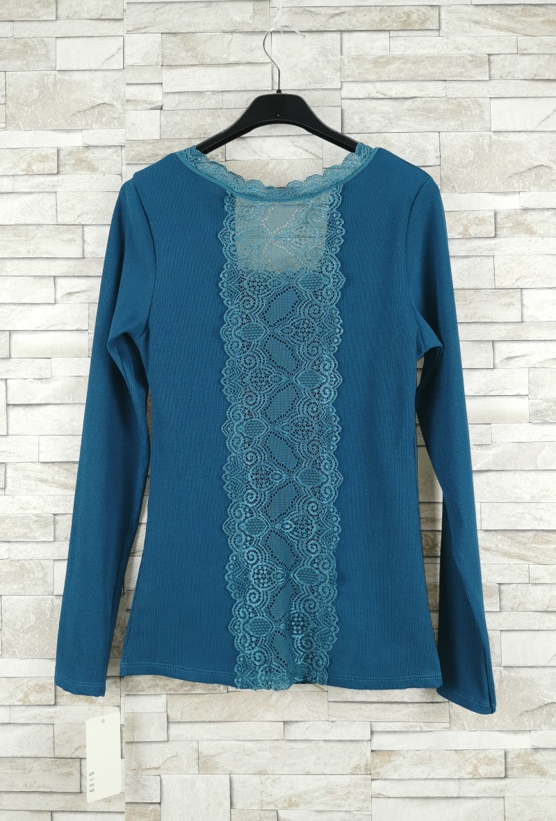 T-shirt en dentelle manche longue (x9)