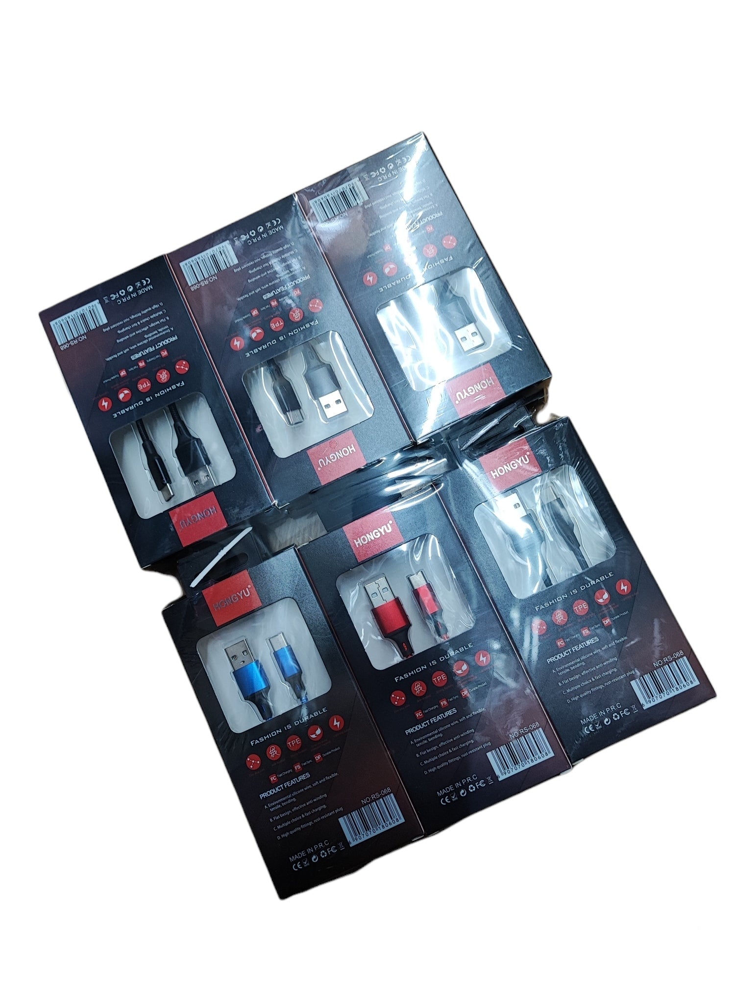 TYPE-C câble chargeur nylon (x12)