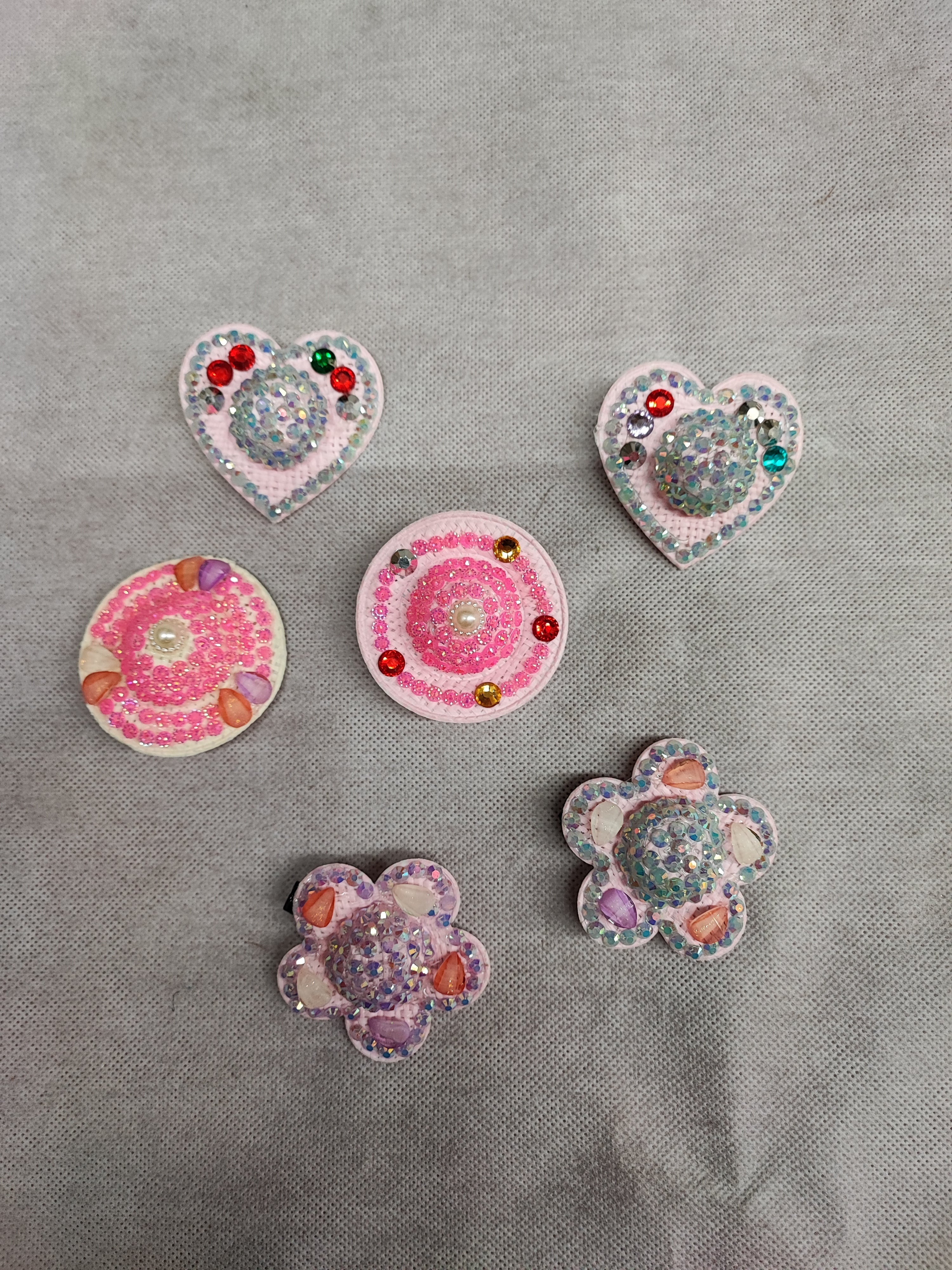 Barrette pince Enfant motif fantaisie (2x12)