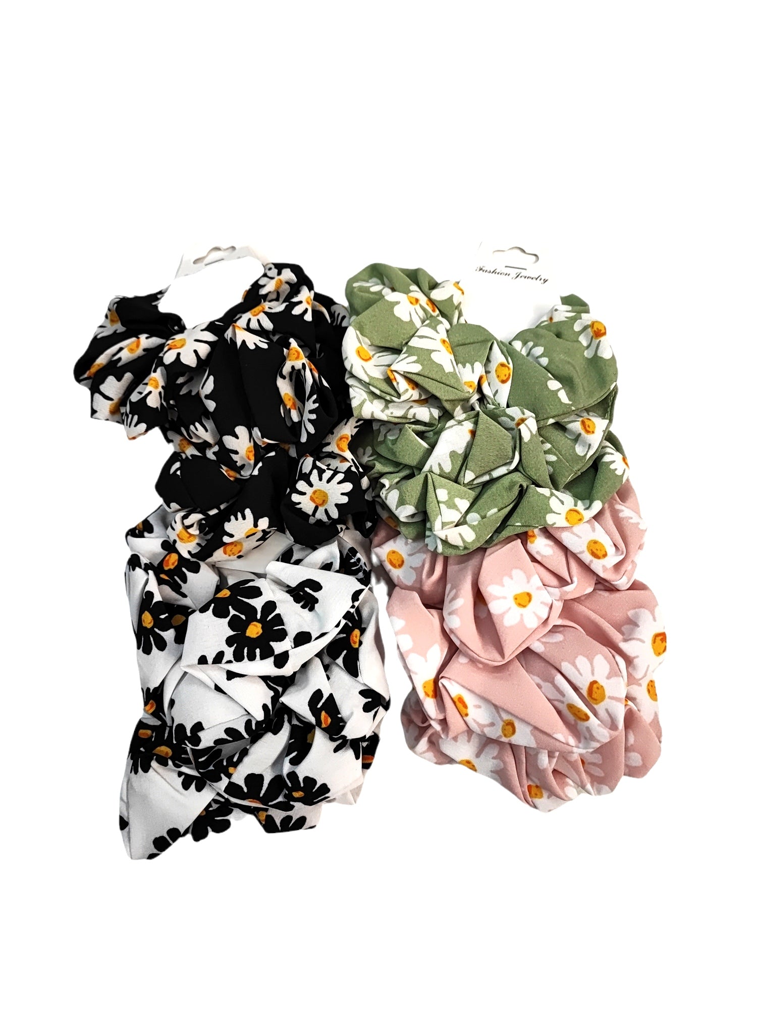 Chouchou Scrunchie élastique froufrou (x12)
