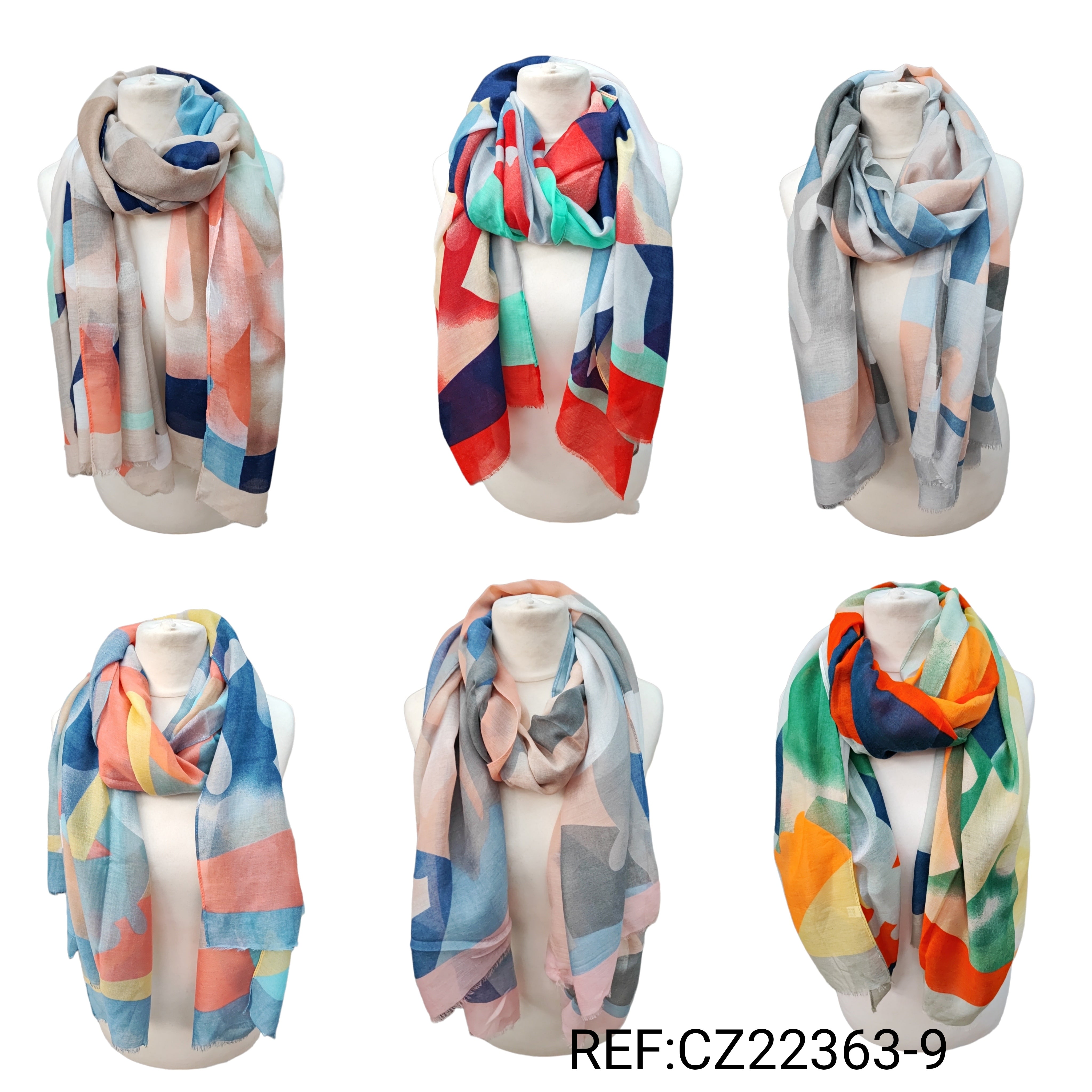Foulard motif La peinture (x12)