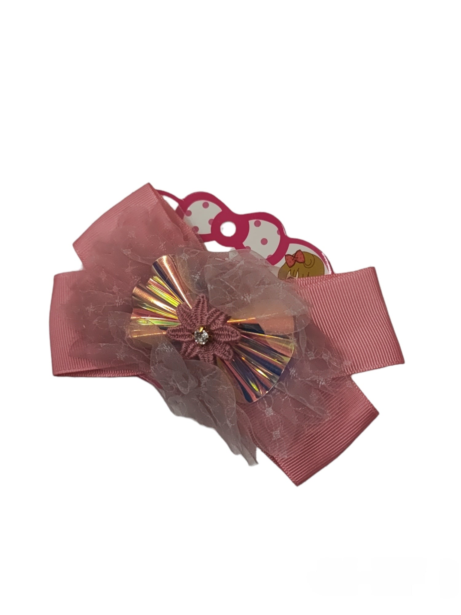 Barrette pince motif nœud papillon (x12)