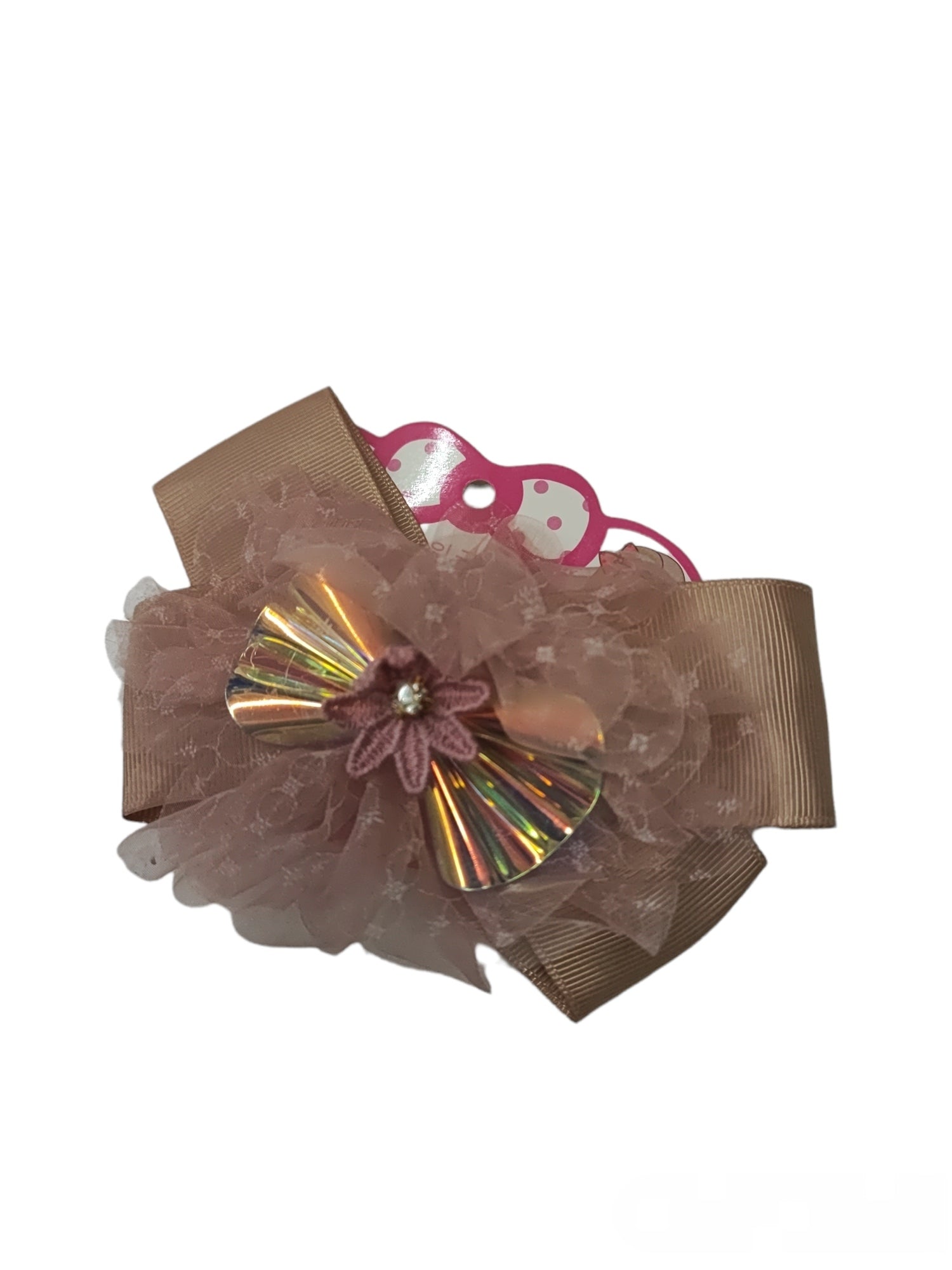 Barrette pince motif nœud papillon (x12)