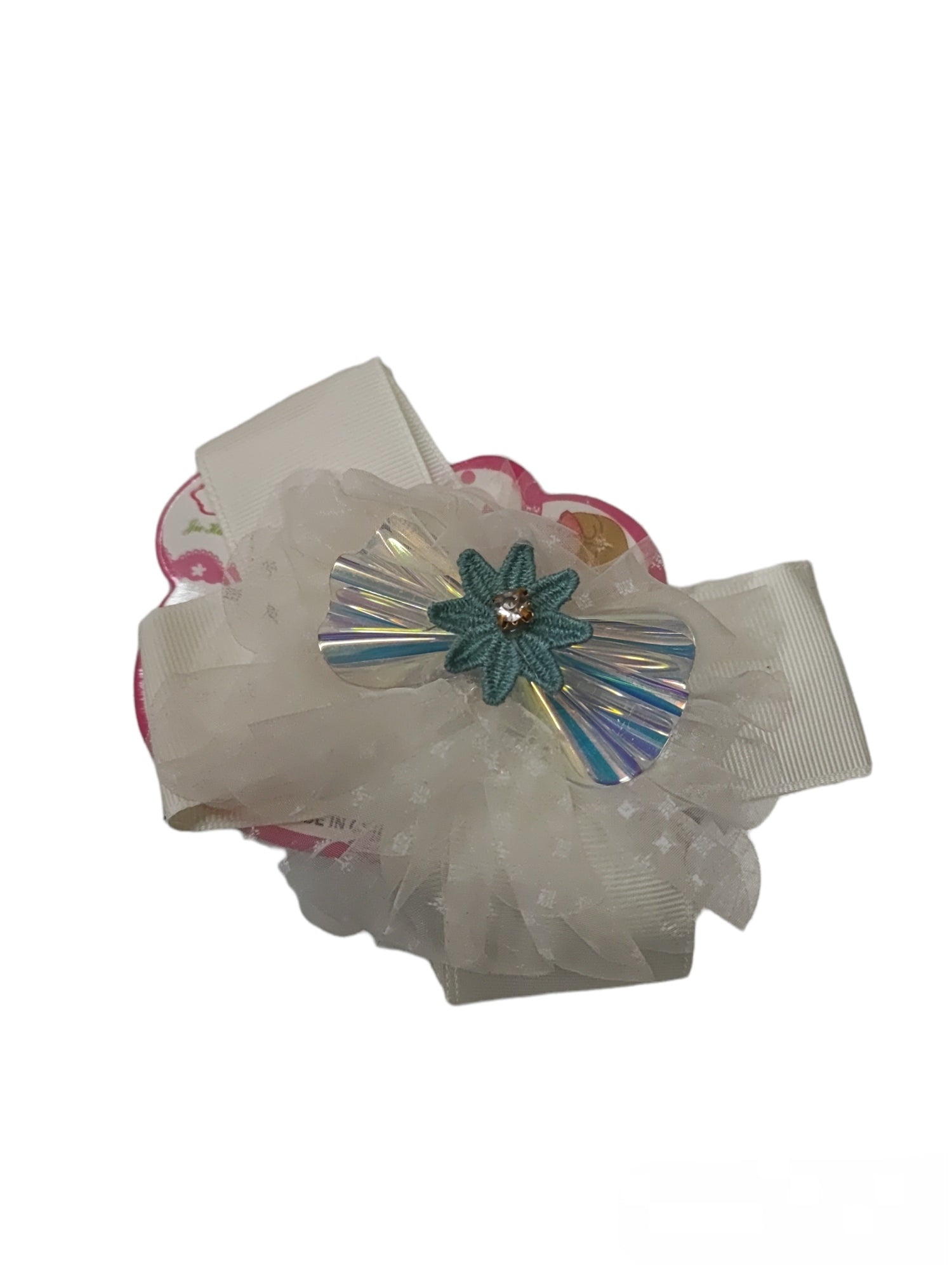 Barrette pince motif nœud papillon (x12)