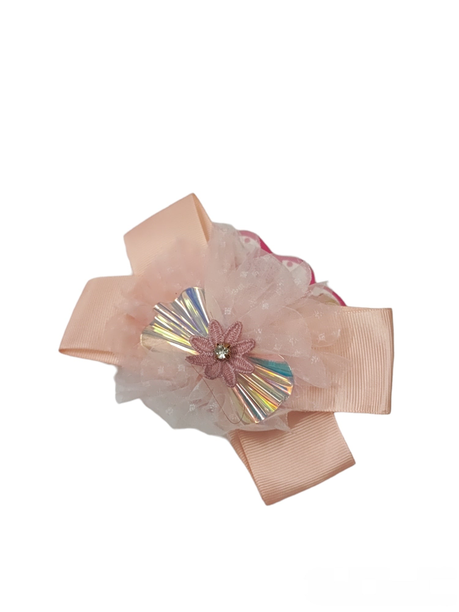 Barrette pince motif nœud papillon (x12)