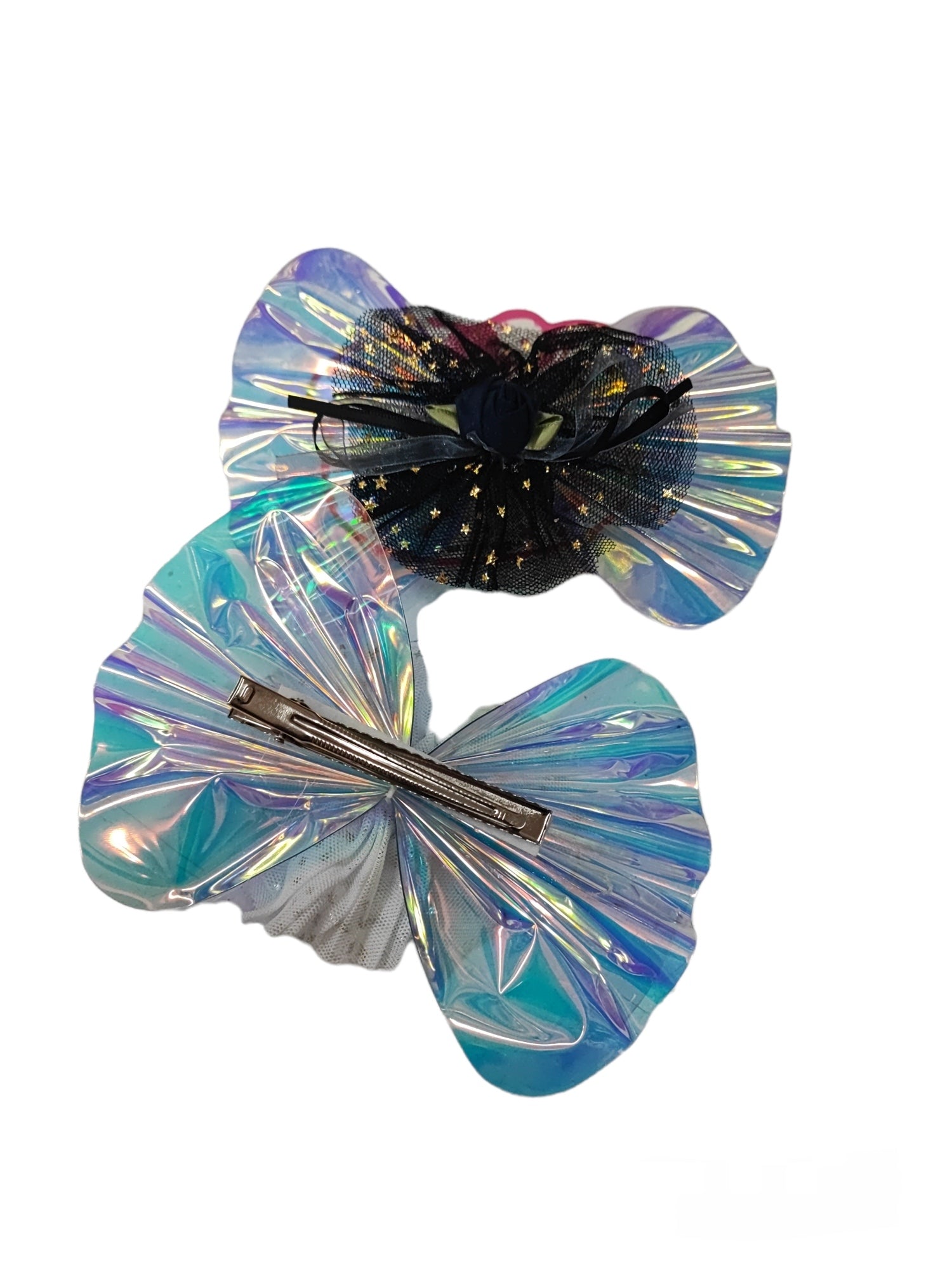 LOT DE 12 - Barrettes cheveux noeud fleur