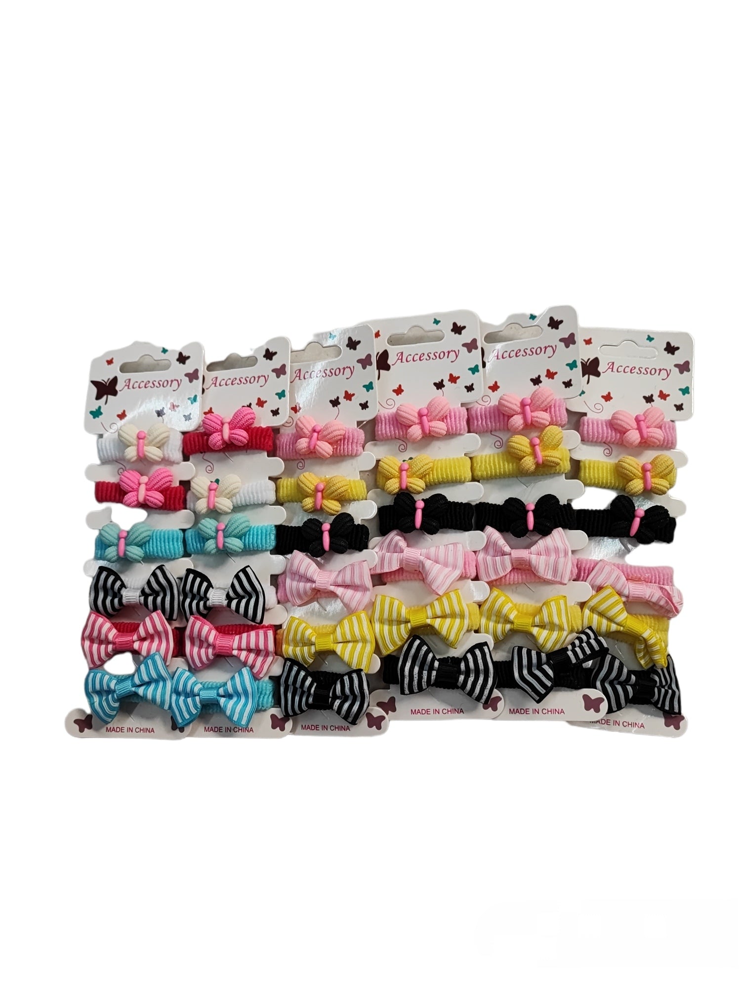 Plaque de 6 Élastiques Chouchou enfant (x12)