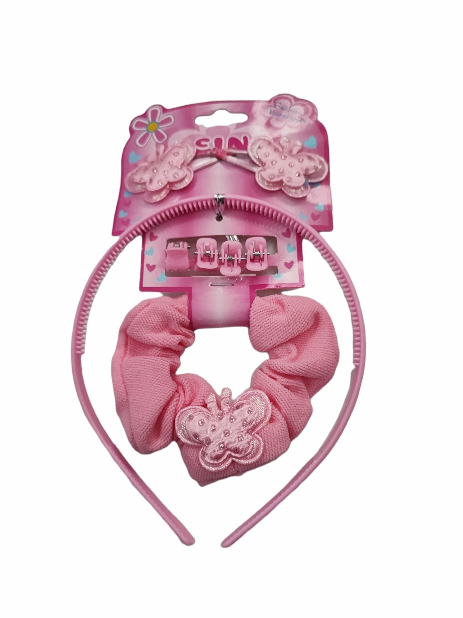 Serre-tête barrettes chouchou enfant (x12)