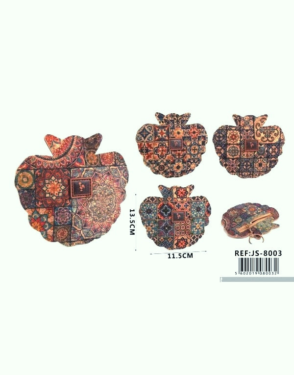 Porte-monnaie Liège bio écologique (x12)