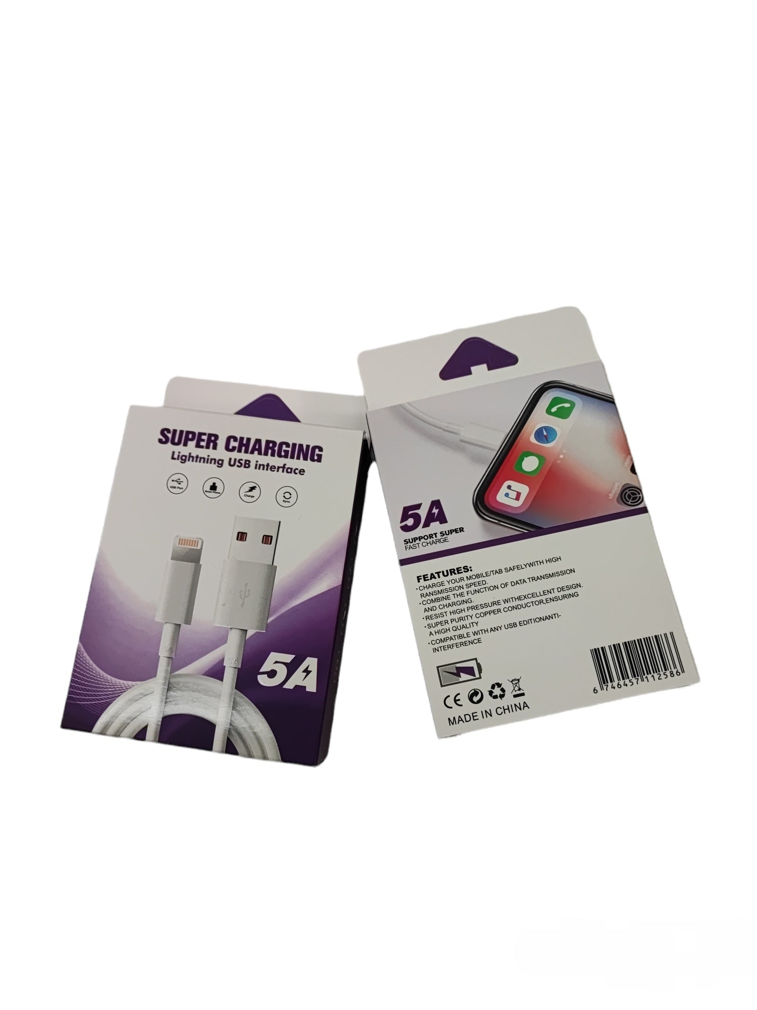 IPHONE - chargeur câble 1M (x12)