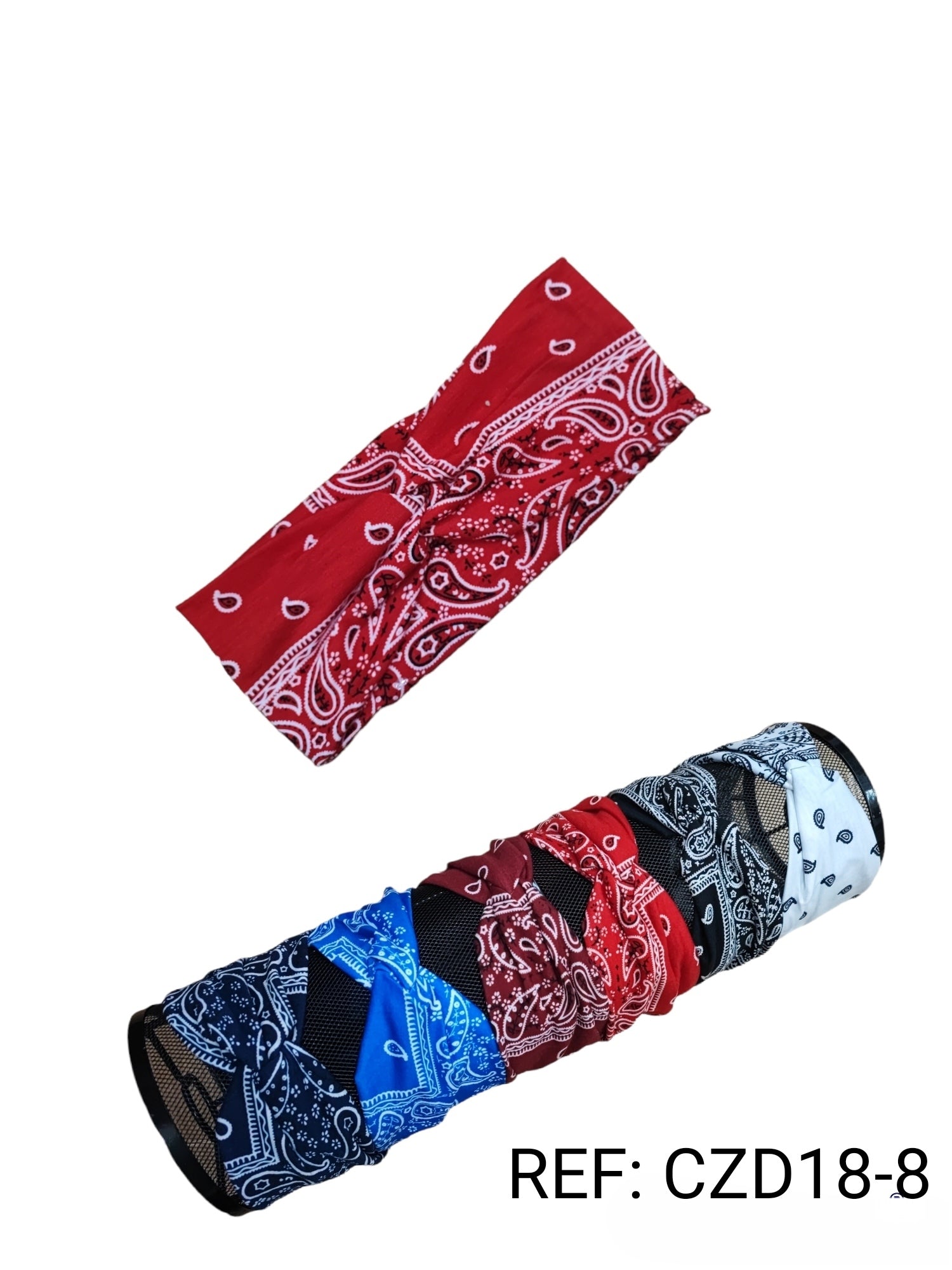 Bandeau Bandana motif Paisley (x12)