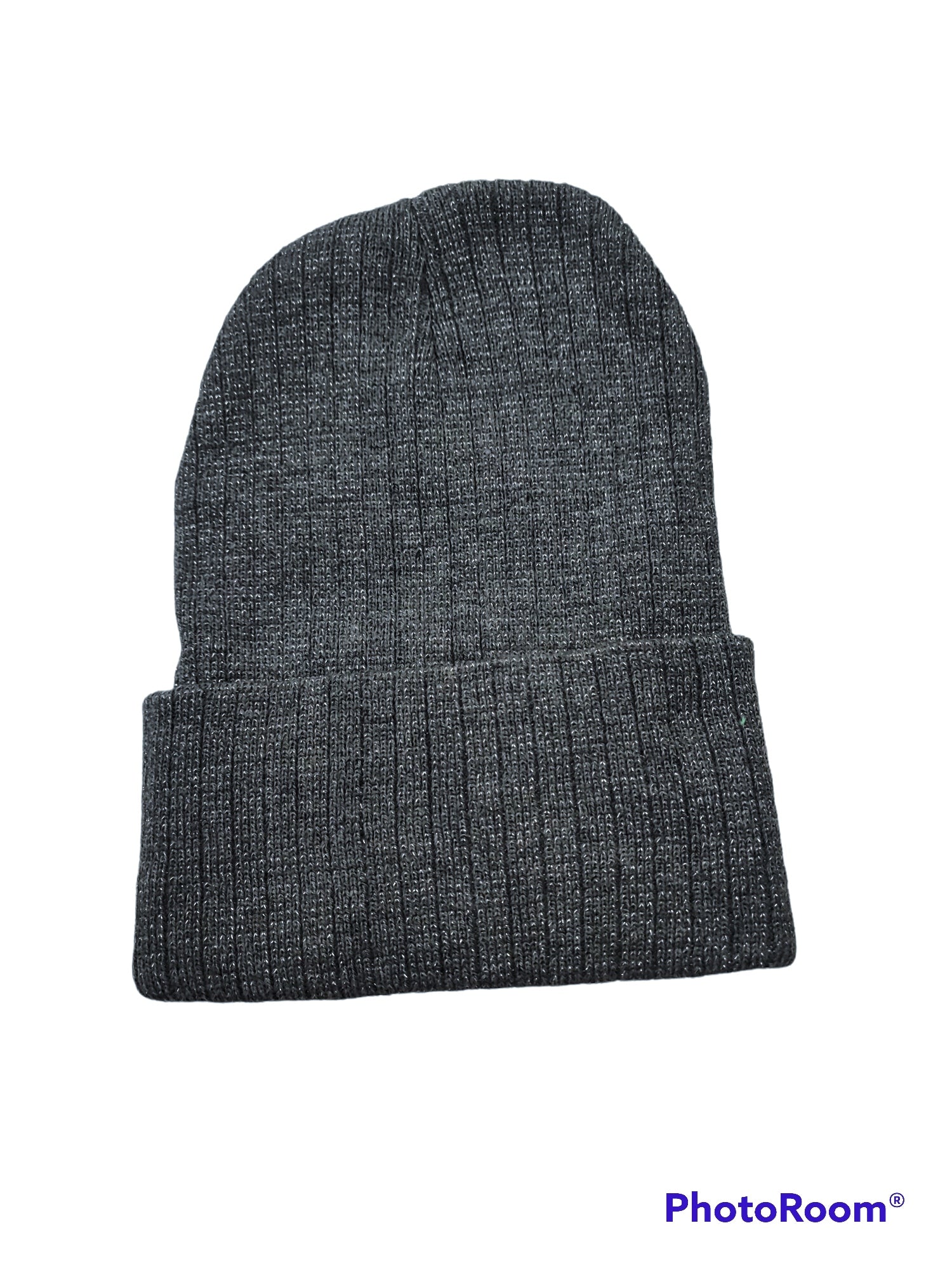 bonnet tricoté argent simple (x12)