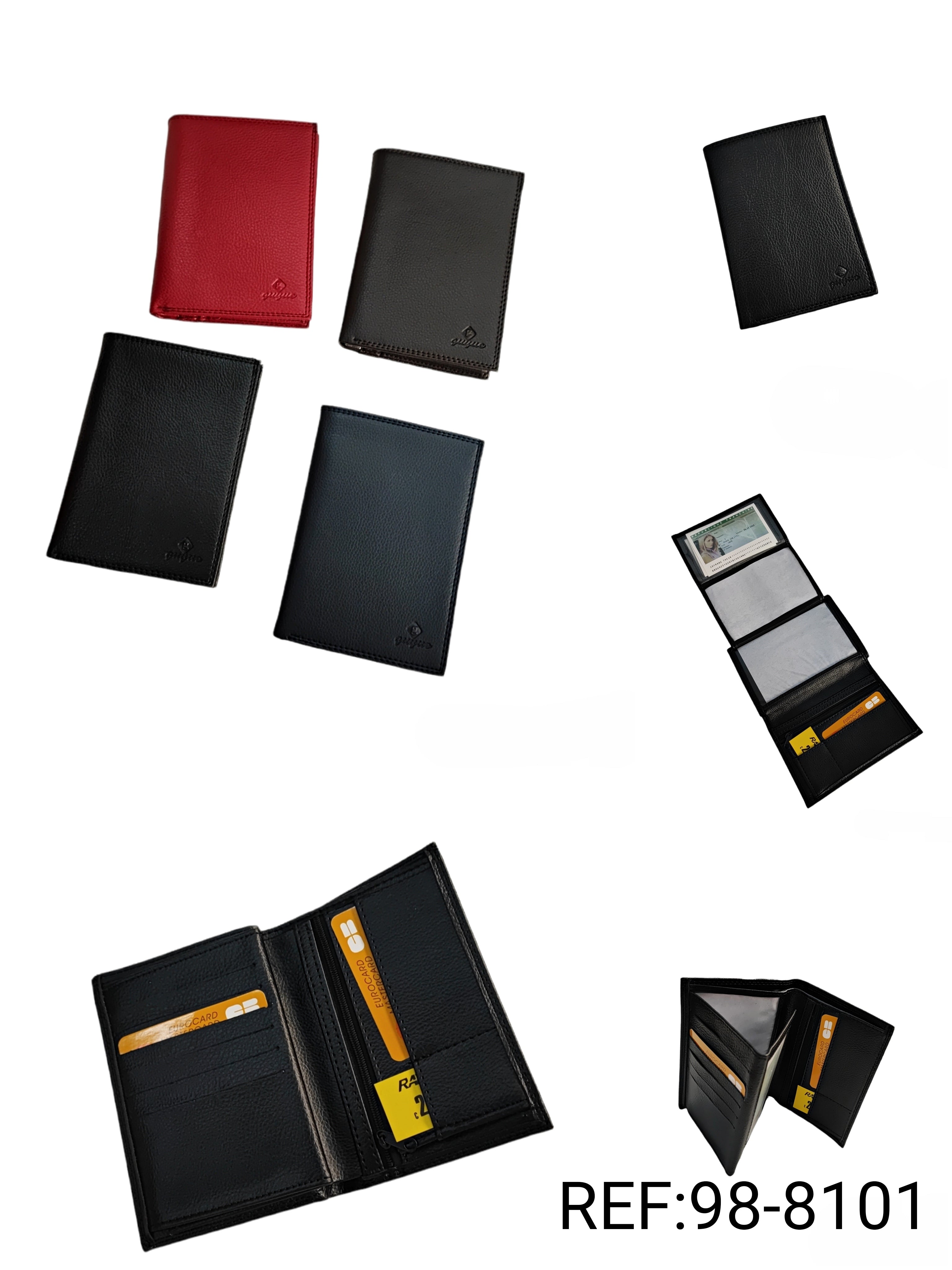 Portefeuille simili-cuir 3 Volets (x12) 10x15