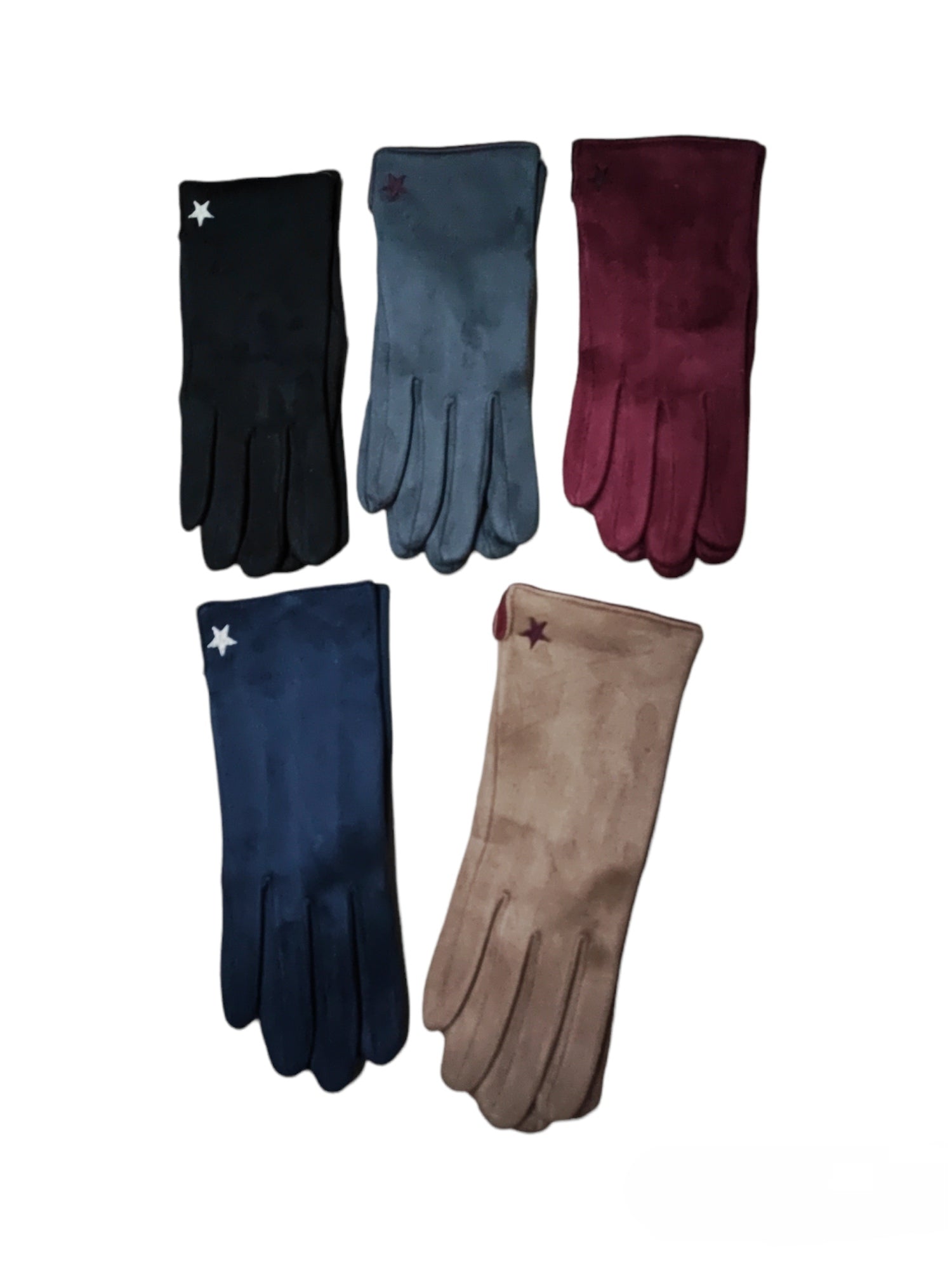 Gants tactiles motif étoiles (x12)
