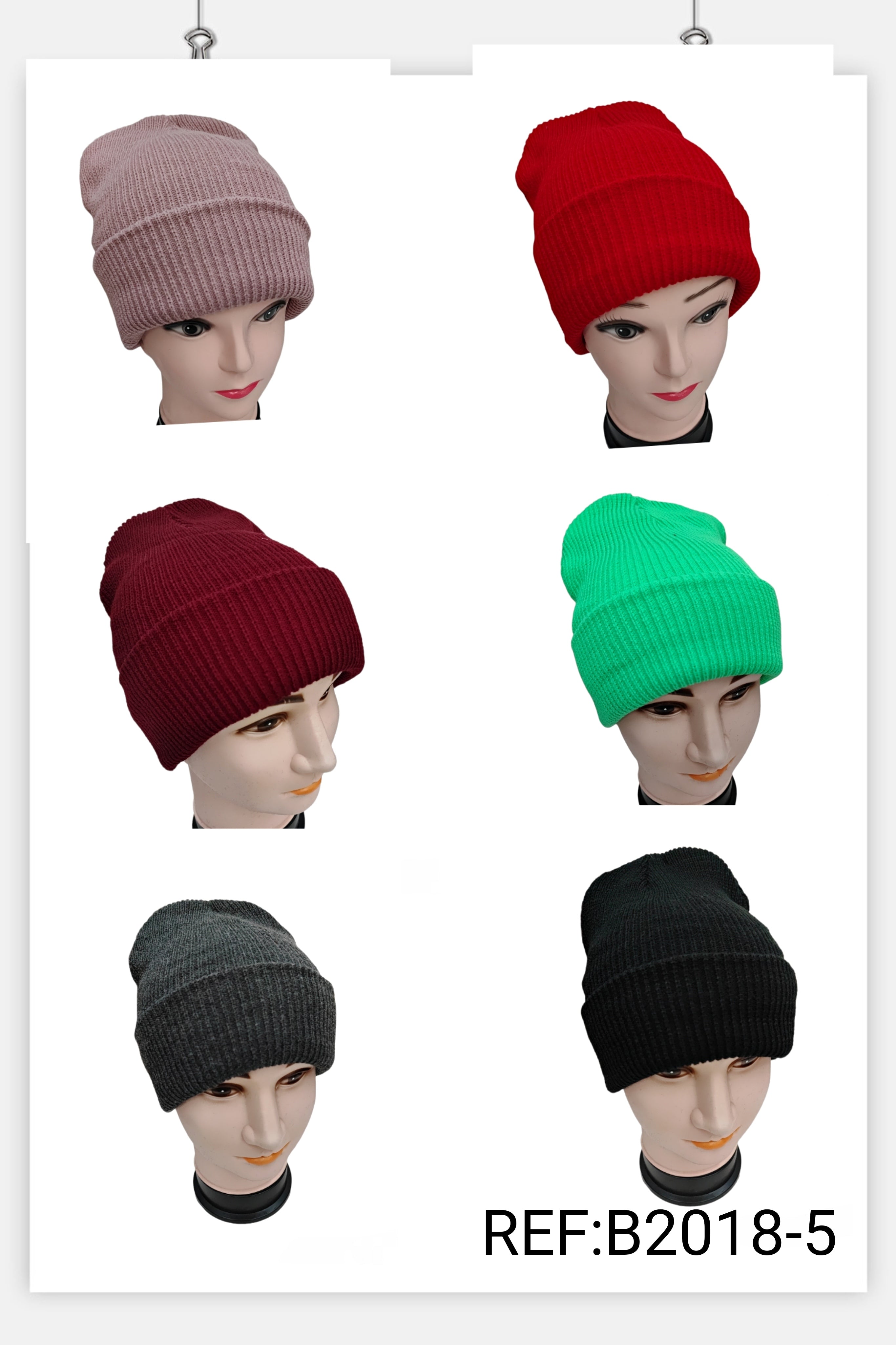 Bonnet tricot simple (x12) #B5