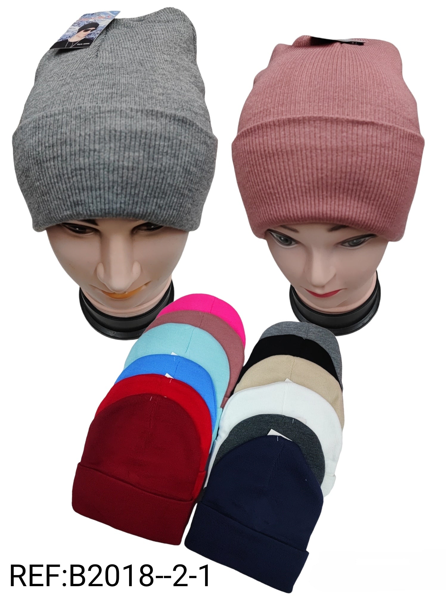 Bonnet tricot simple (x12)