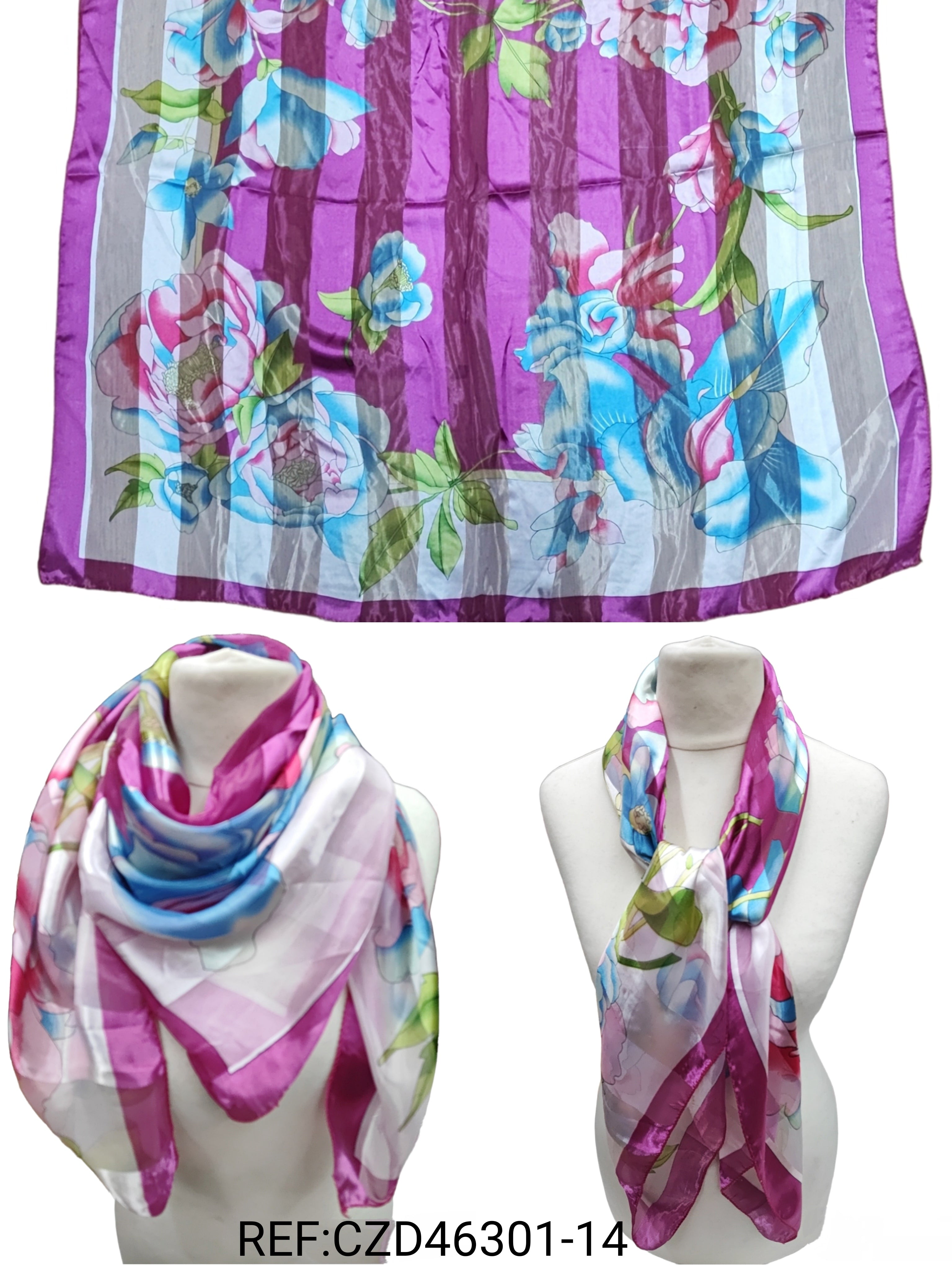 Foulard carré 90x90 (x10) CZD46301#14