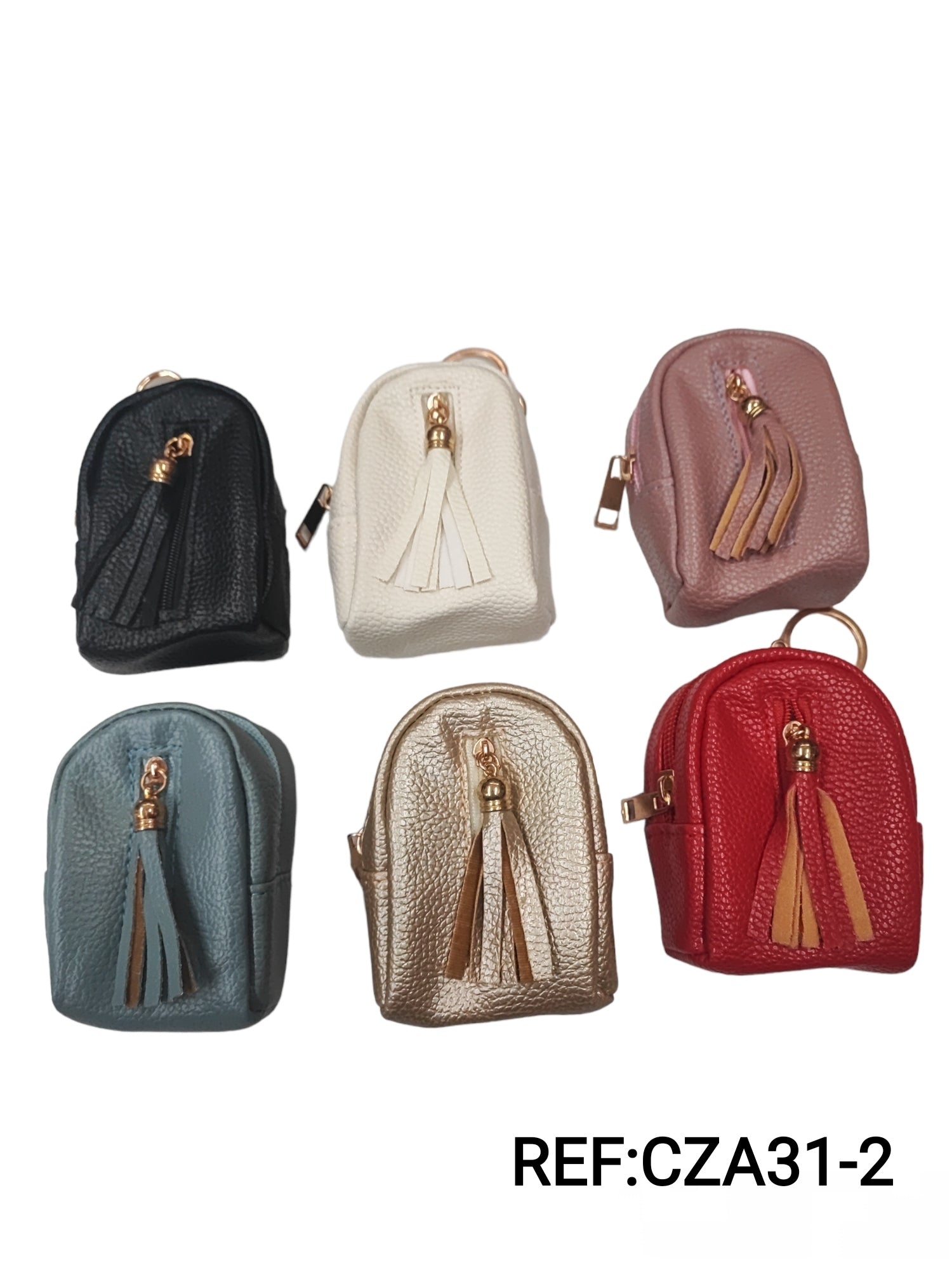 Porte-clé mini Sac à dos pompon (x12)