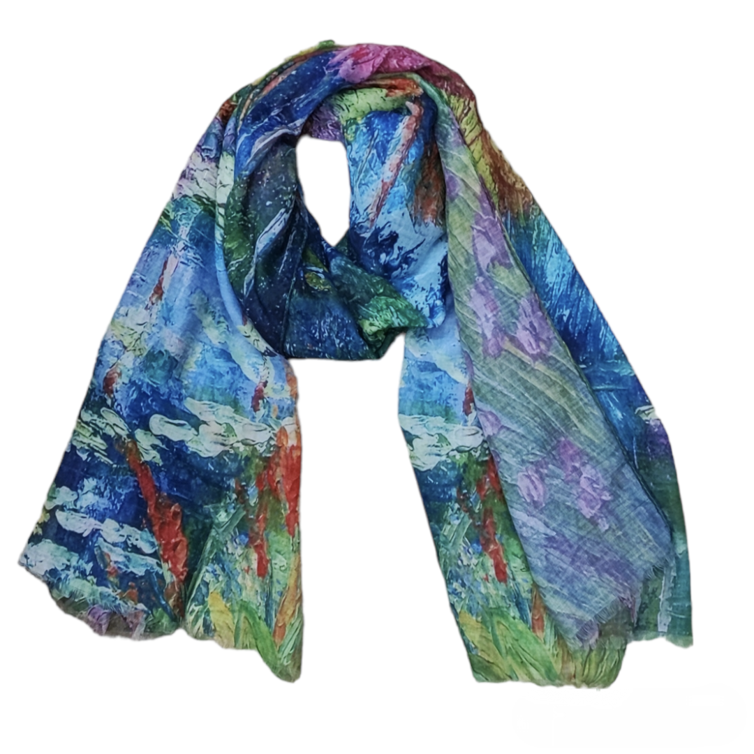 Foulard étole tableau impression (x3)