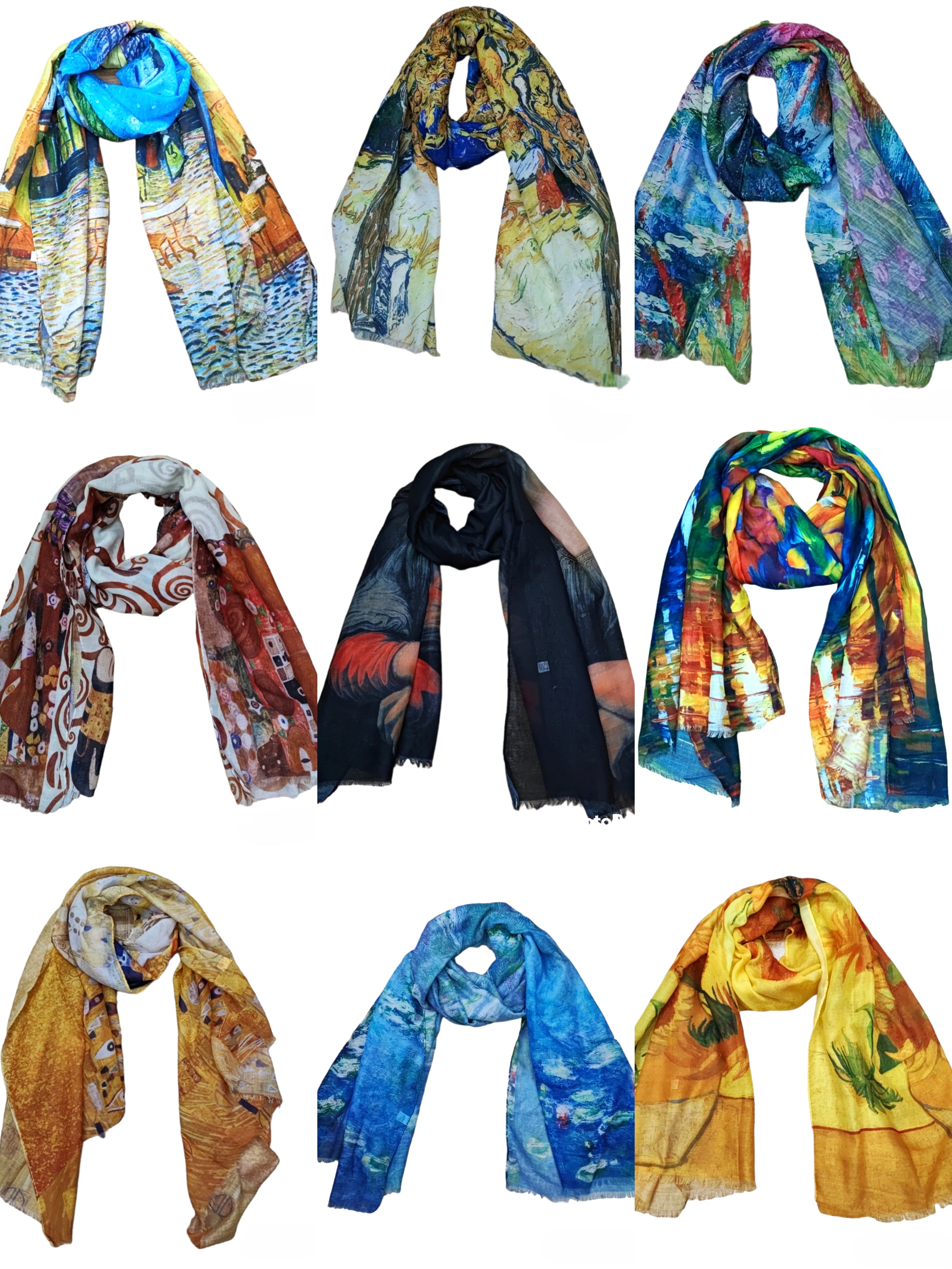 Foulard tableaux masterpiece (x9)