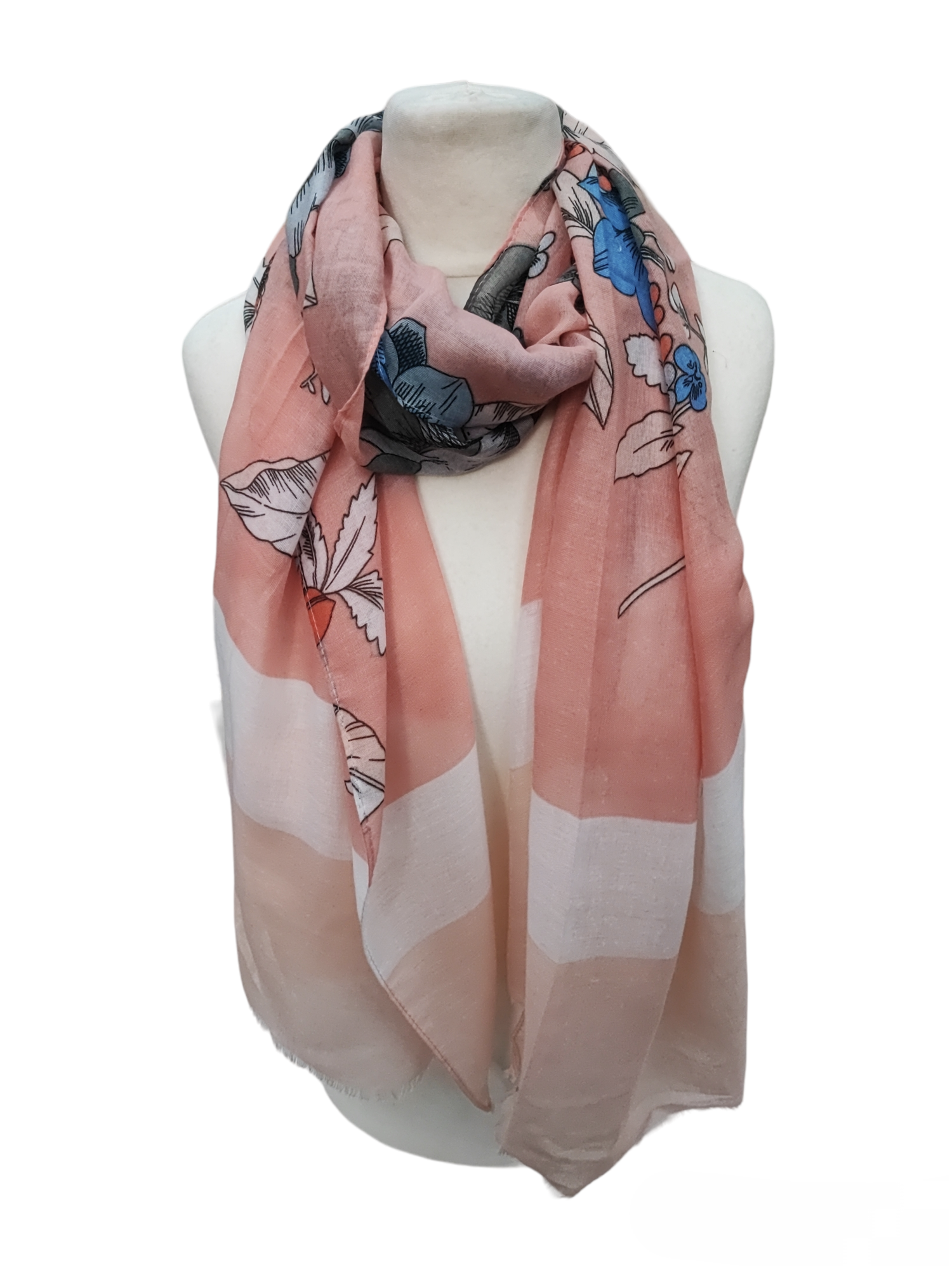 Foulard femme motif fleur (x12) F7