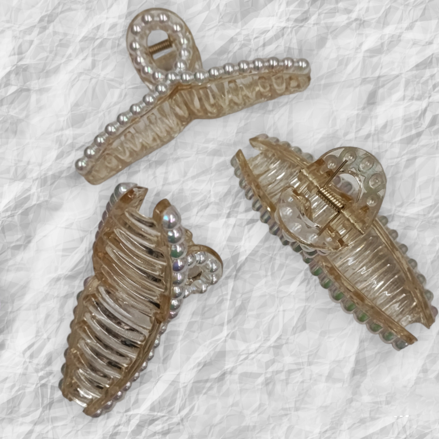 Pince à cheveux perle
(X12)