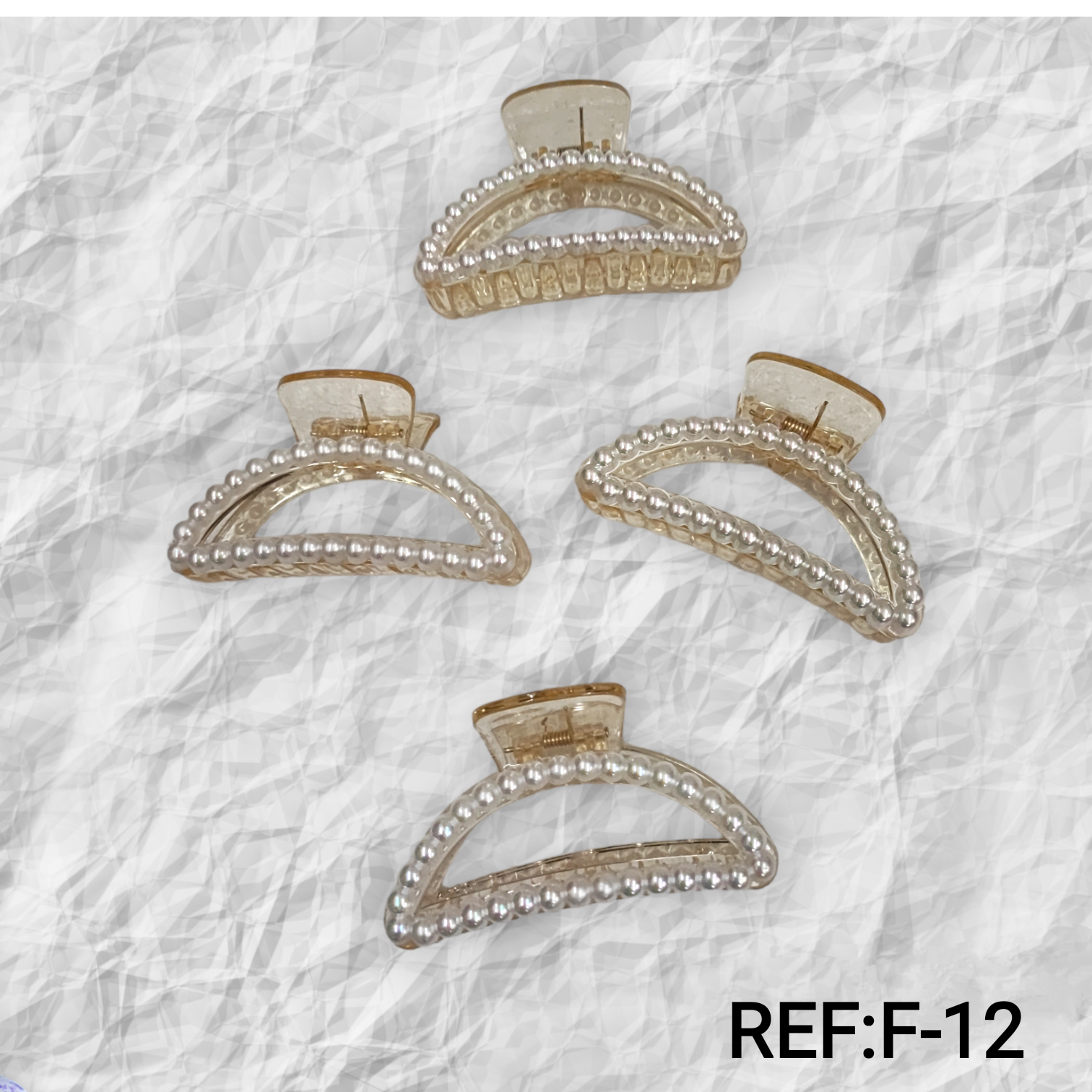 Pince à cheveux perle
(X12)