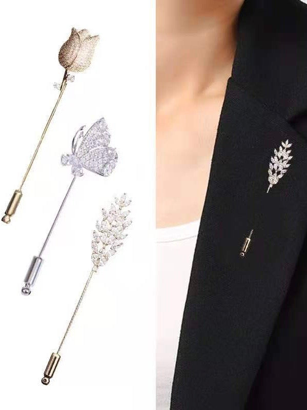 Broche épinglette papillon  (x6)