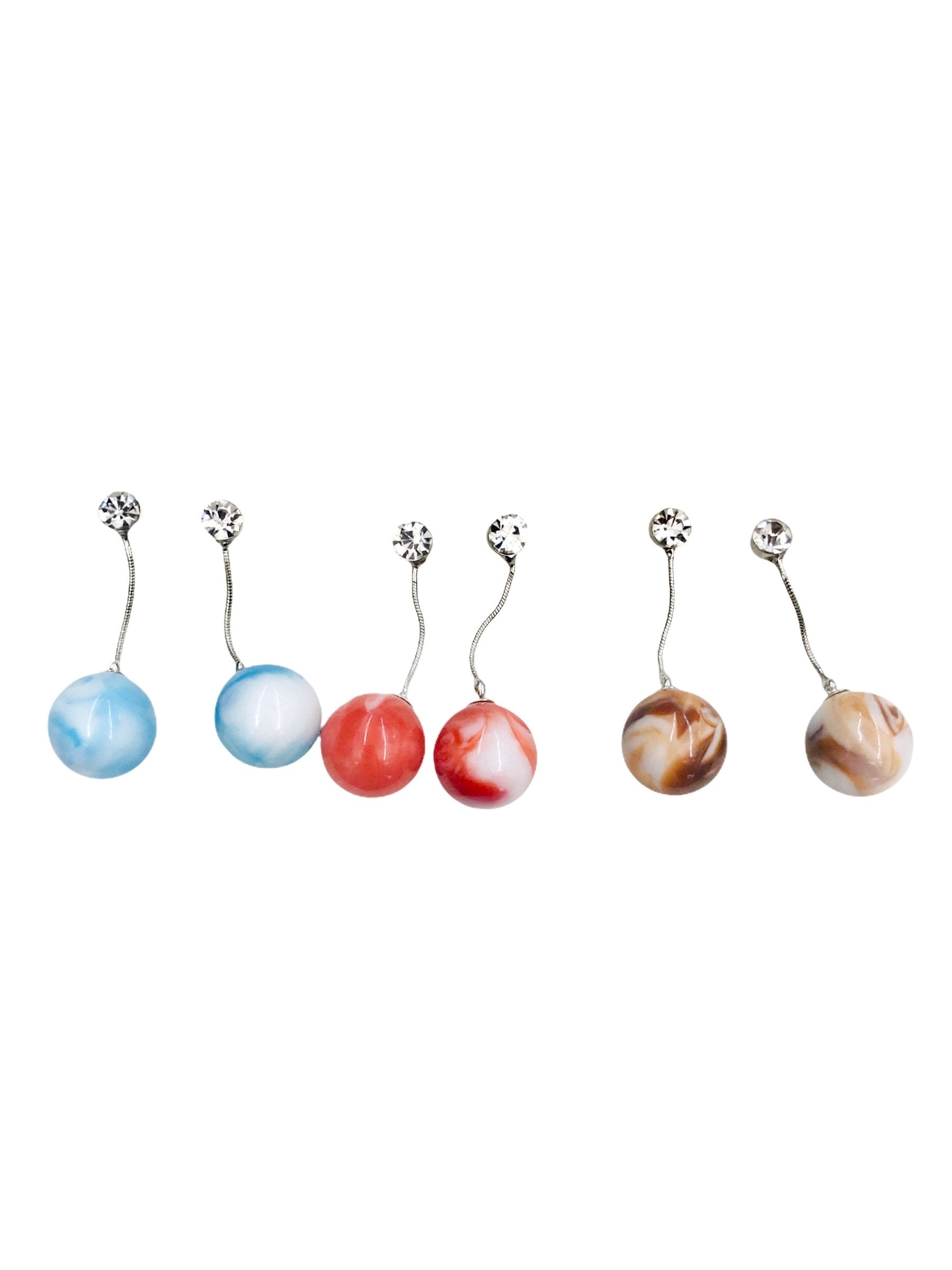 LOT DE 12 - Boucles d'oreilles perle 0,62€/paire | Grossiste-pro
