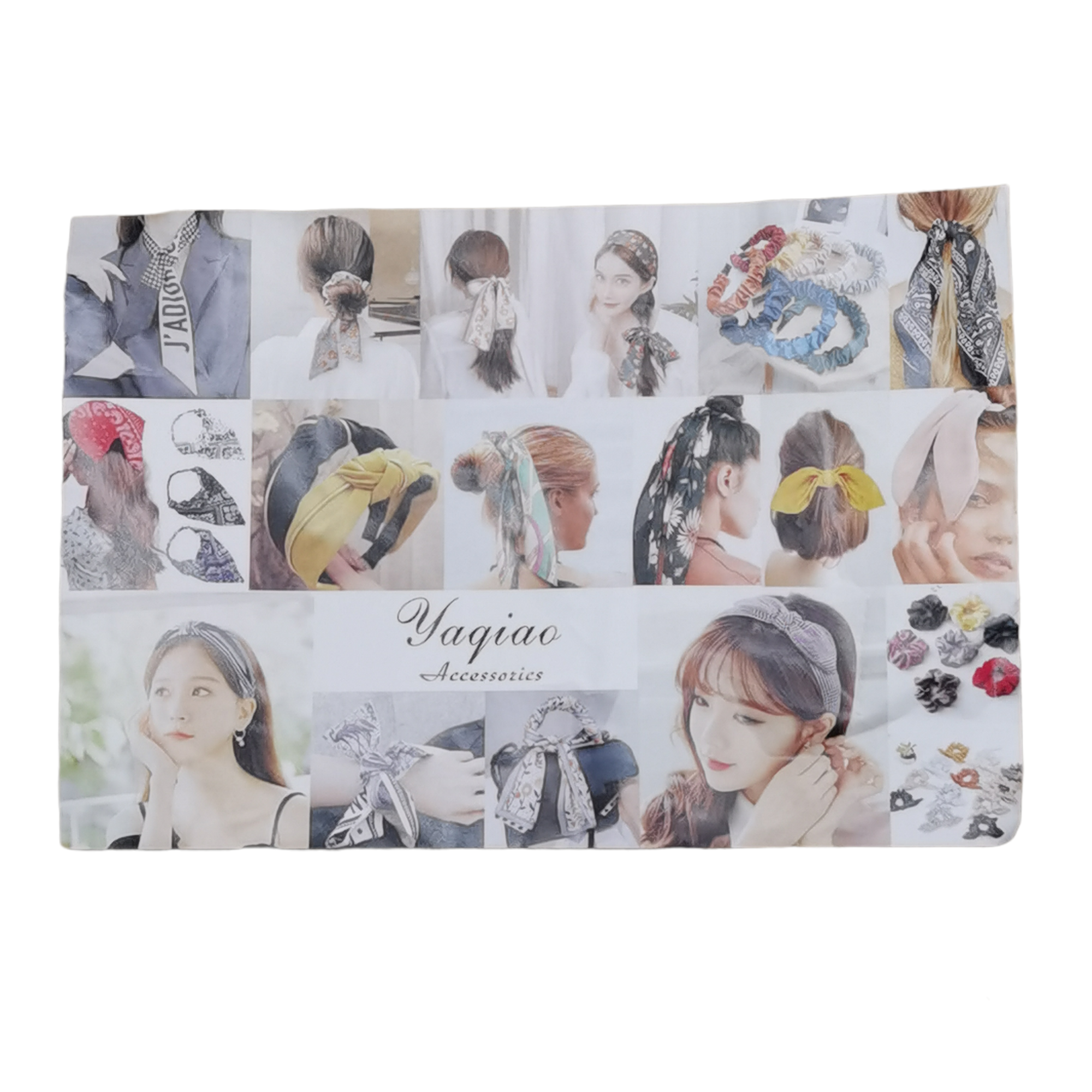 Chouchou motif fleur (x12)